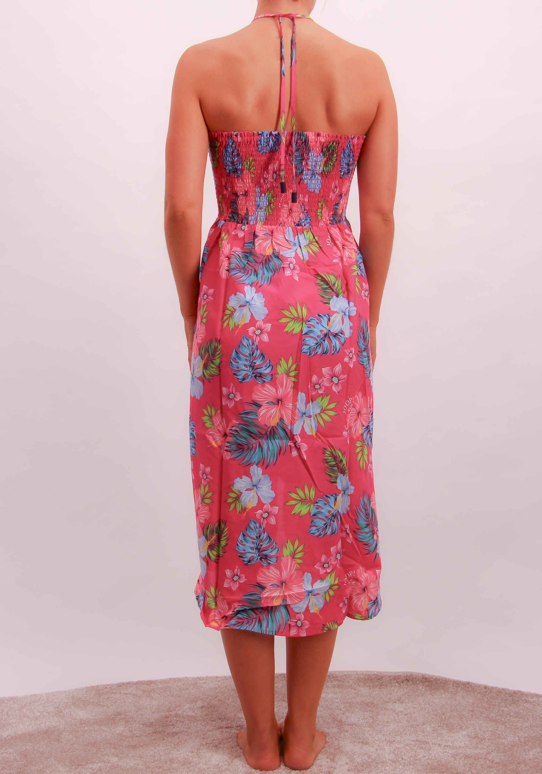 JOOP! Jeans Strandkleid »JEANS!
HIBISCUS«, floraler Print, Logo-Details