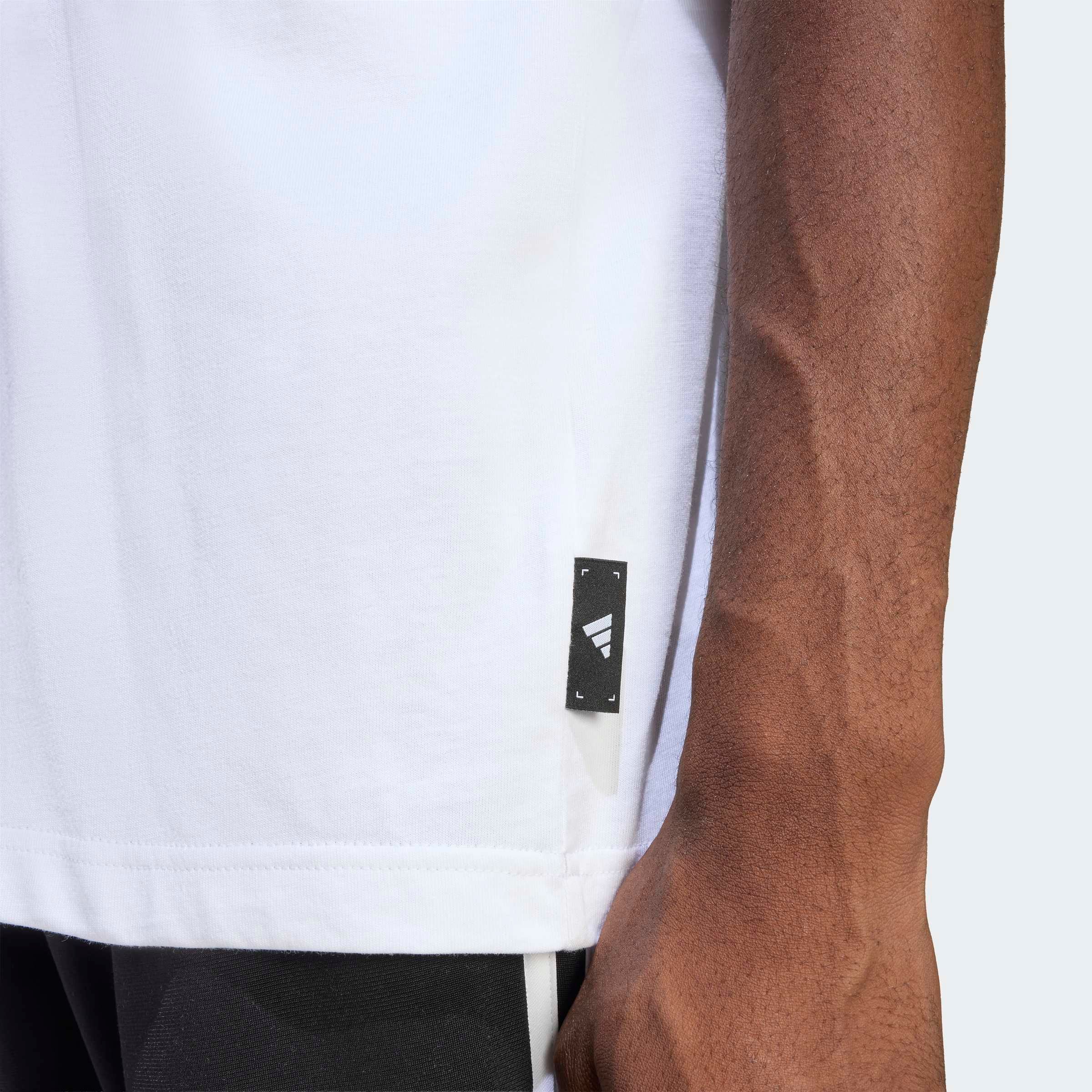 adidas Sportswear T-shirt »M MOD ESS T« pour adultes, avec encolure ronde, longueur normale