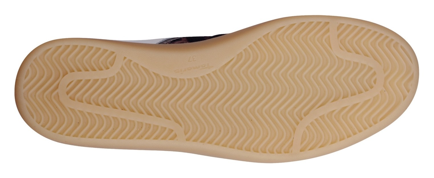 Tamaris Plateausneaker  , Freizeitschuh, Halbschuh, Schnürschuh mit Glitter an der Ferse