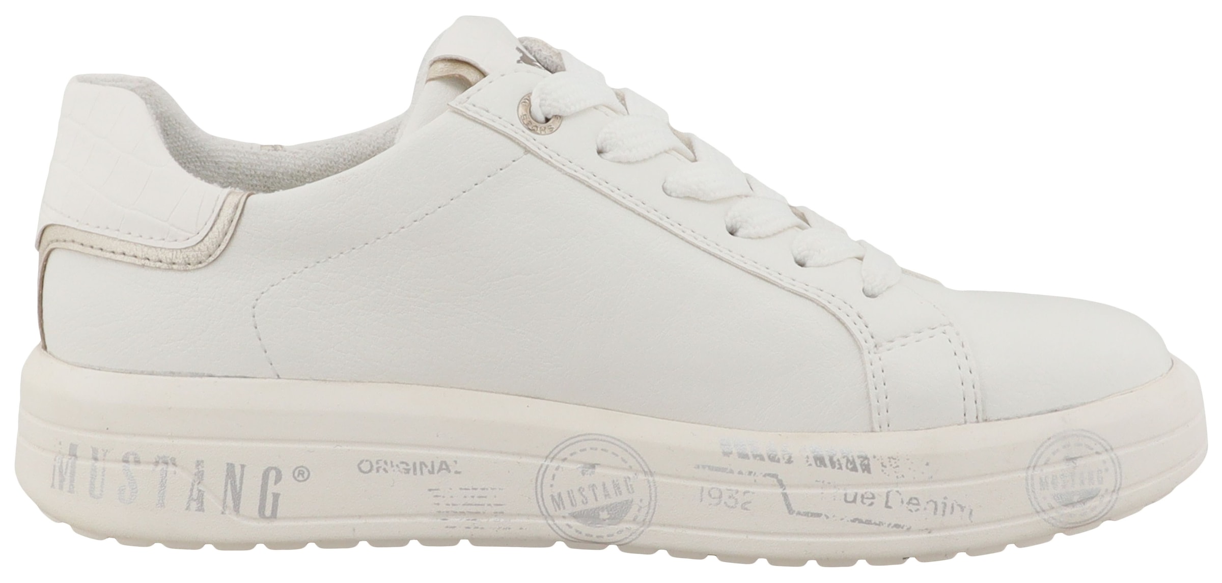 Mustang Shoes Sneaker »Noralie«  Freizeitschuh, Halbschuh, Schnürschuh mit seitlichem Reissverschluss