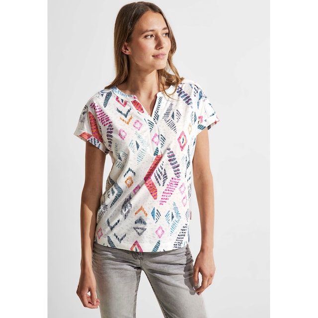 ♕ Cecil T-Shirt, mit Ausbrenner Muster versandkostenfrei kaufen