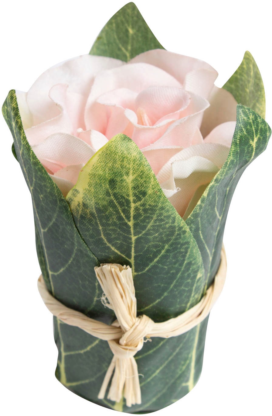 Botanic-Haus Kunstblume »Rosenarrangement mit Blättern umwickelt« kaufen