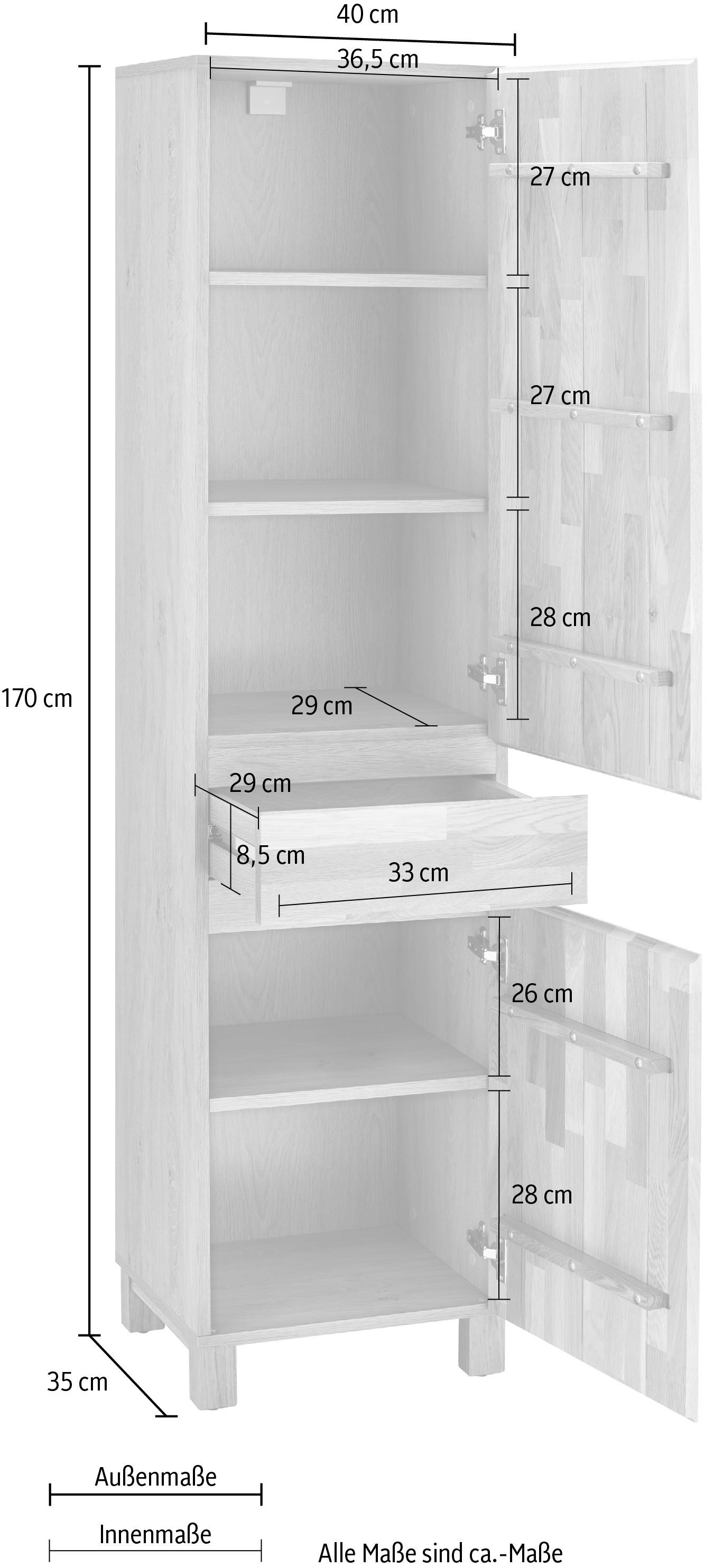 Home affaire Hochschrank »Kaika« Breite 40 cm