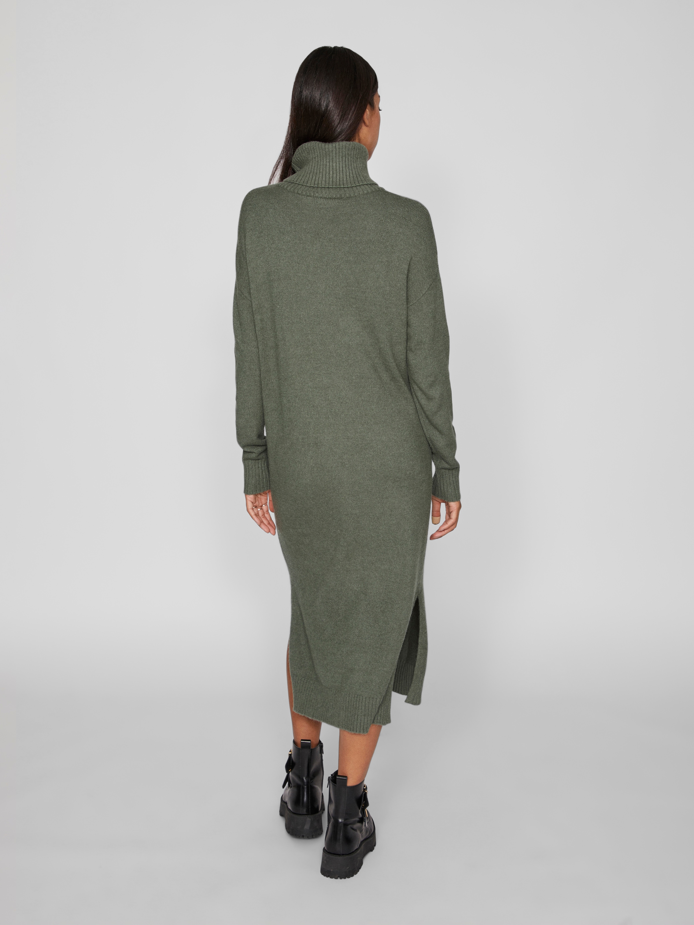 Vila Strickkleid »VIRIL ROLL NECK L/S MIDI DRESS - NOOS«