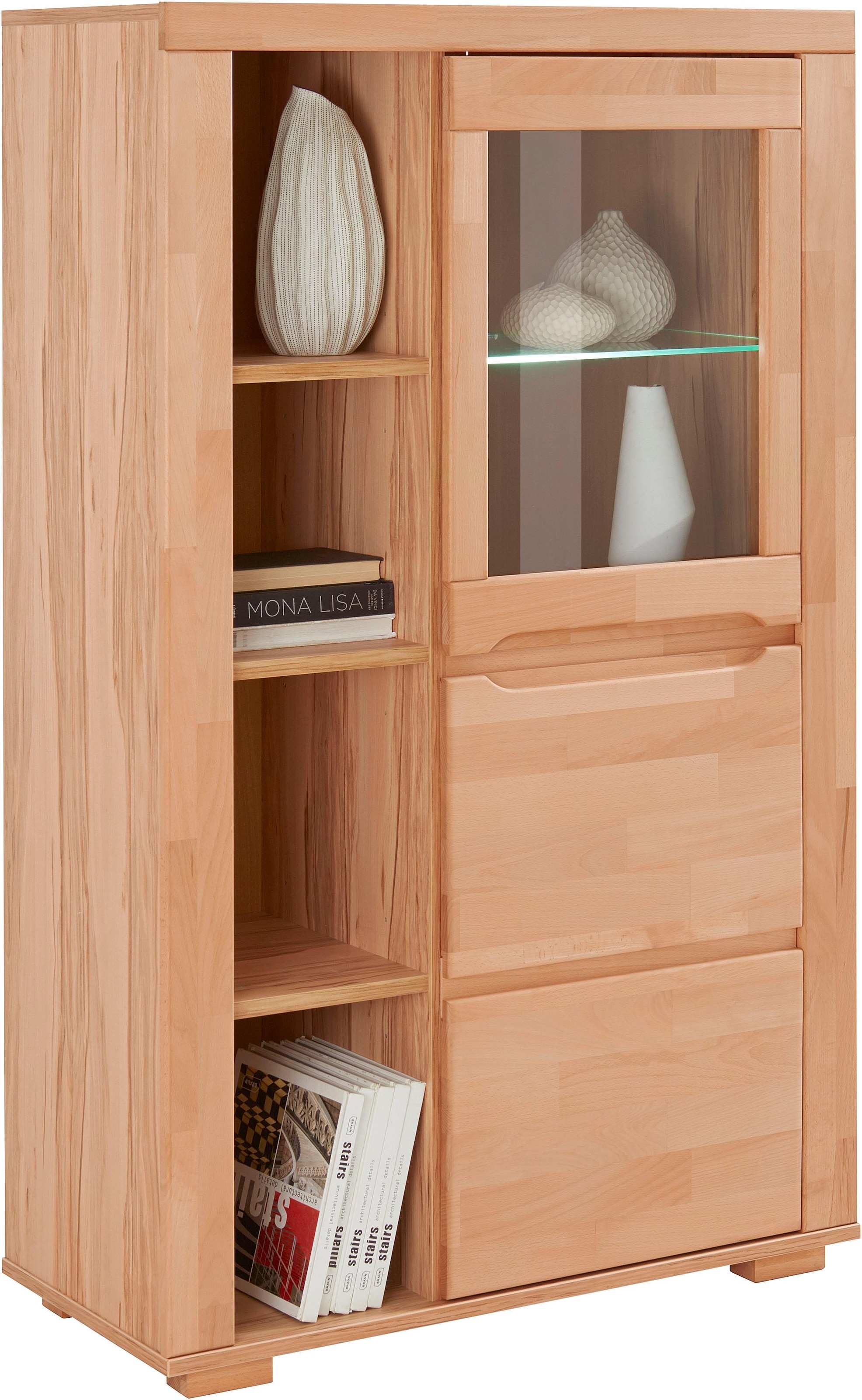 Home affaire Vitrine »Denis« Stauraumvitrine, Höhe 145 cm