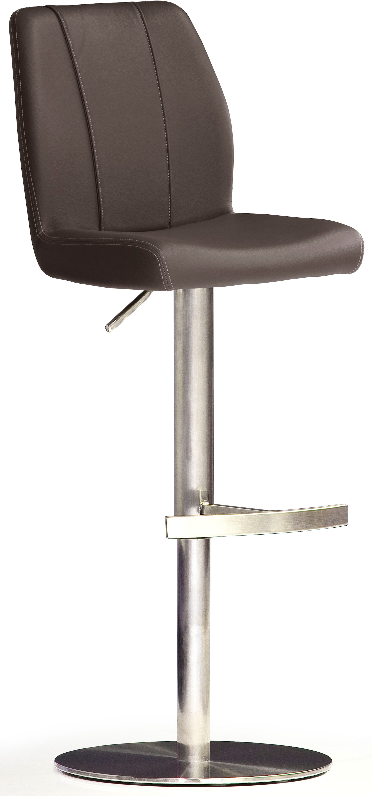 Image of MCA furniture Bistrostuhl "BARBECOOL Barhocker Bistrostuhl Tresenhocker" () mit Rückenlehne,Bodenplatte rund, 360 drehbar, Sitzhöhe von 56-81 cm