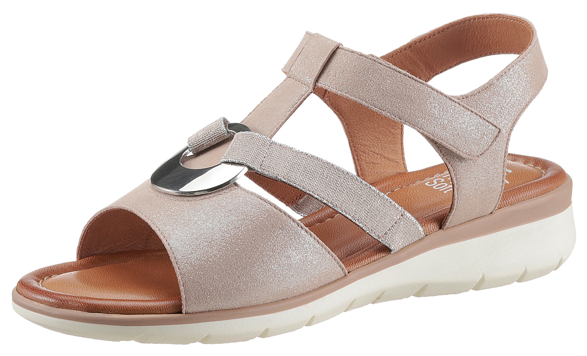 Image of Ara Riemchensandale »KRETA«, in Metallic-Optik bei Ackermann Versand Schweiz
