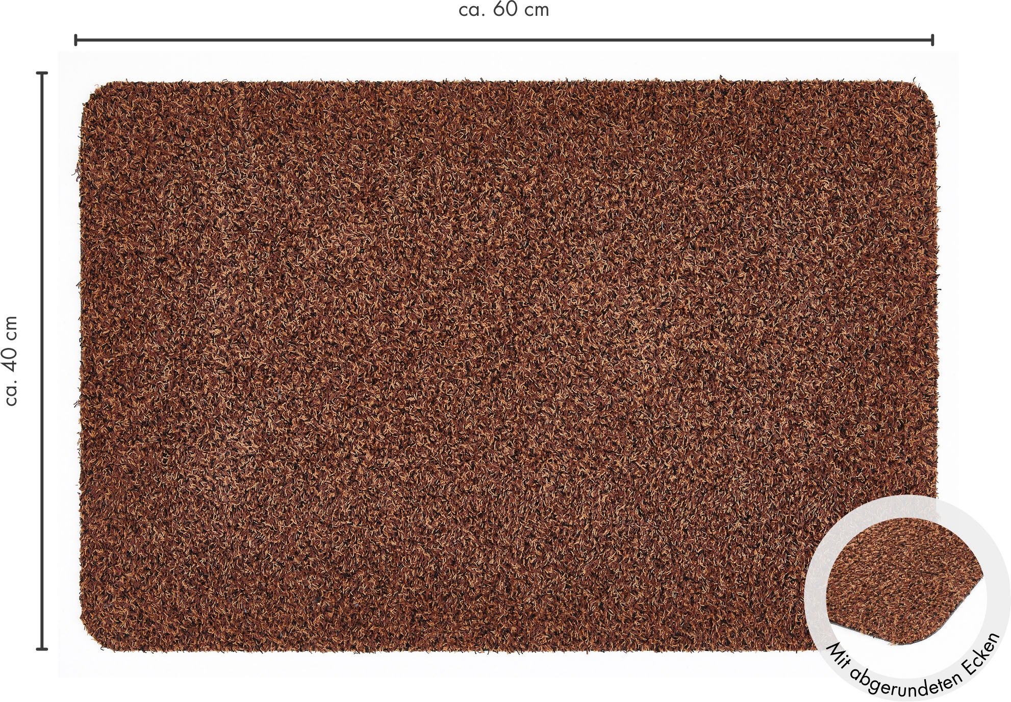 Andiamo Fussmatte »Samson, Made in Netherlands«, rechteckig, 6 mm Höhe, Schmutzfangmatte, waschbar, rutschhemmend, auch als 2er Set erhältlich