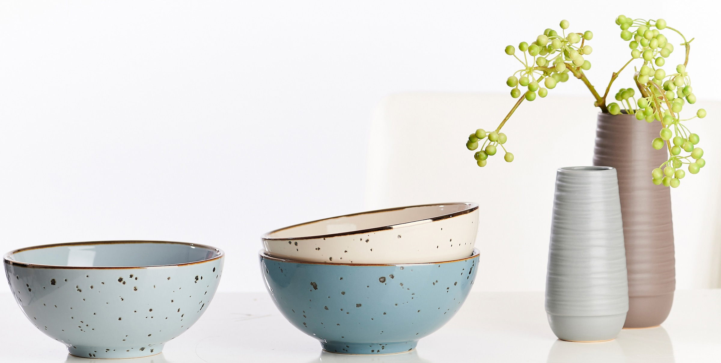 Ritzenhoff & Breker Schale »Xico«, 2 tlg., aus Steinzeug, Buddha-Bowls, Ø 17,5 cm