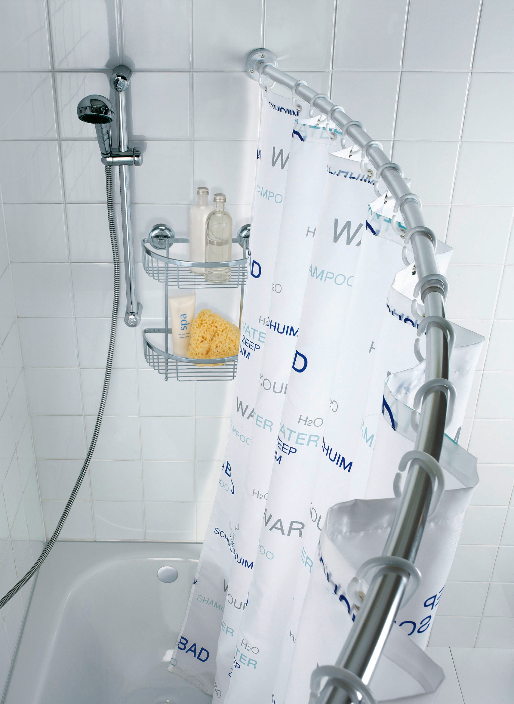 Image of WENKO Bogenstange »Chrom«, ausziehbar, Duschvorhangstange, Breite 110 - 200 cm bei Ackermann Versand Schweiz