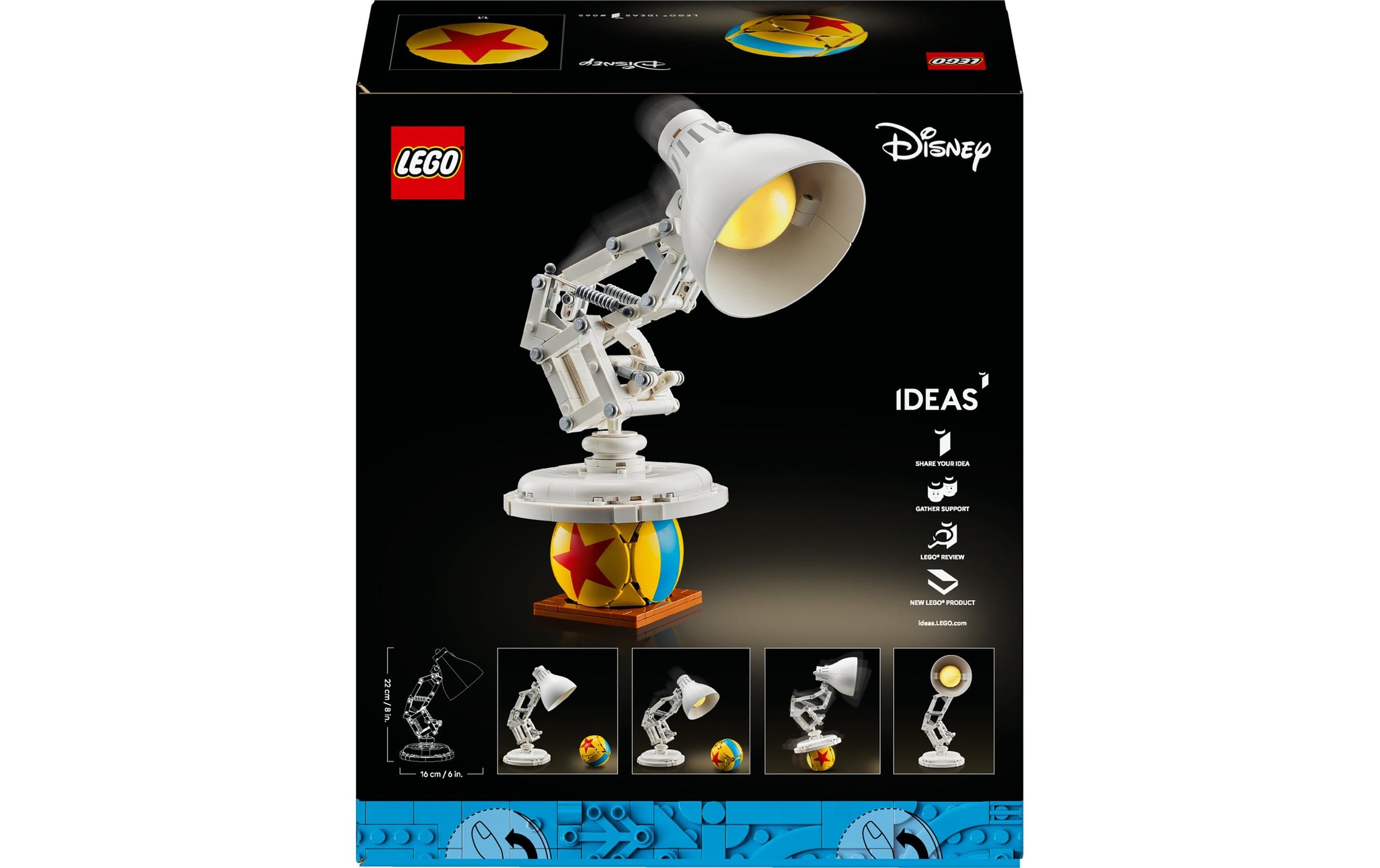 LEGO® Spielbausteine »Ideas Disney Pixar Luxo Jr. 21357«, (613 St.)