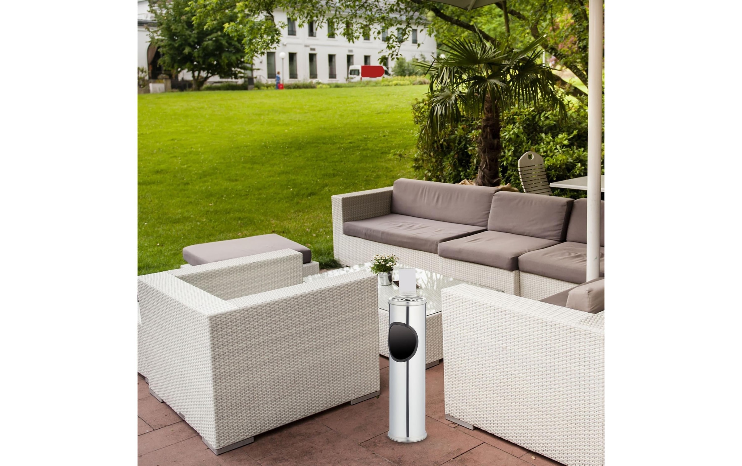 relaxdays Aschenbecher »aus Edelstahl«