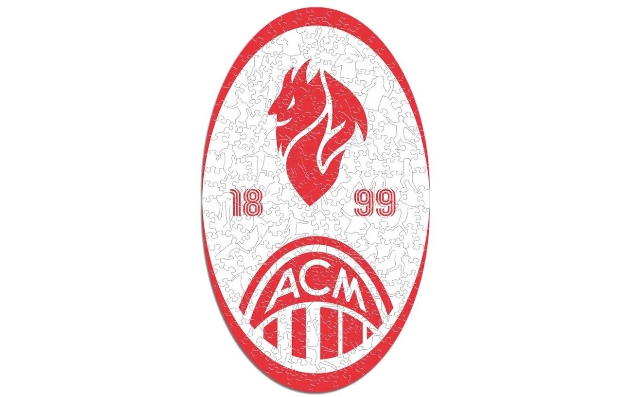   Puzzle »Iconic AC Milan – Retro Logo« Holzart: Birke (Herkunftsland: China)