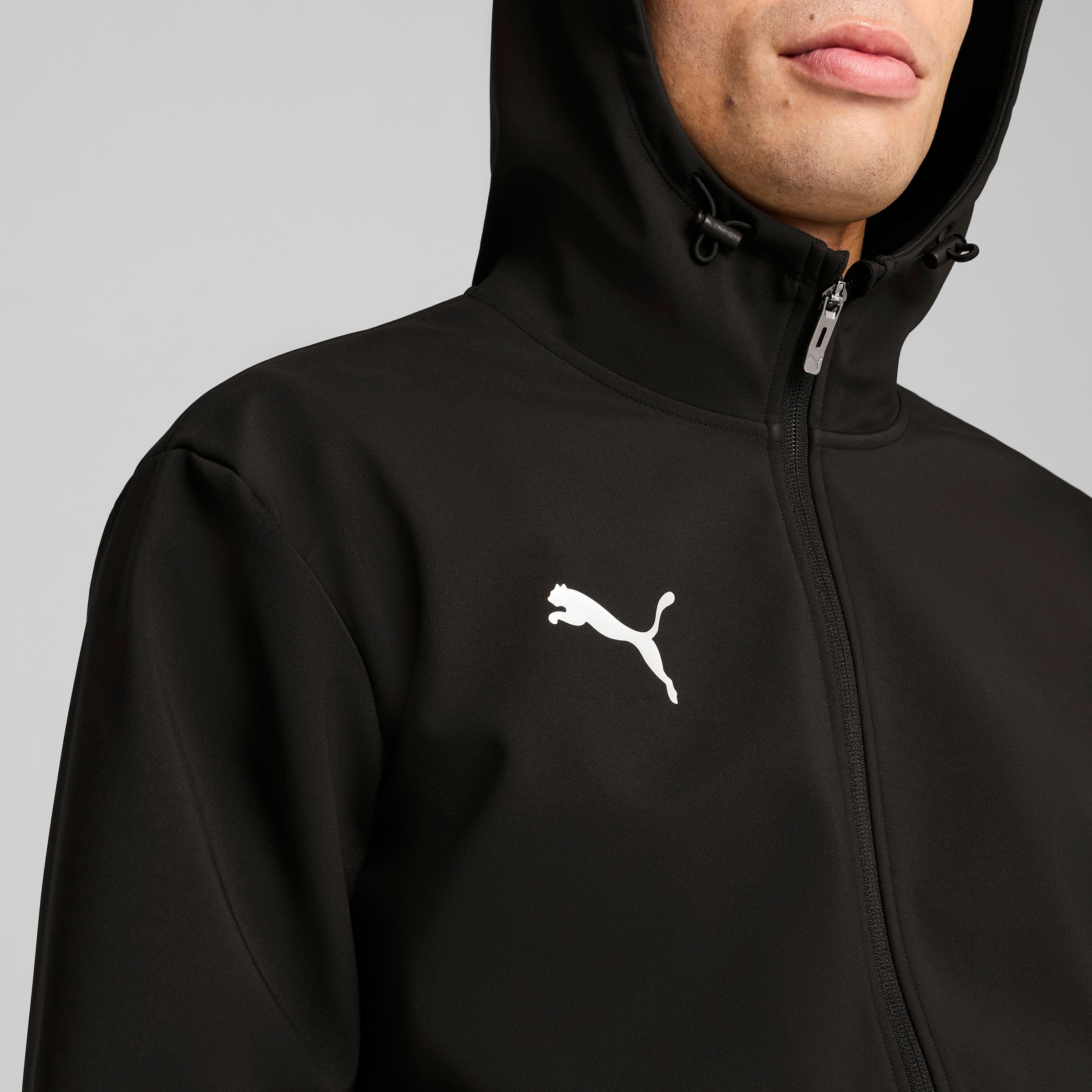 PUMA Softshelljacke »TEAMADDITIONS SOFTSHELL JACKET« mit Kapuze für Fussball und sportliche Aktivitäten, mit Kapuze