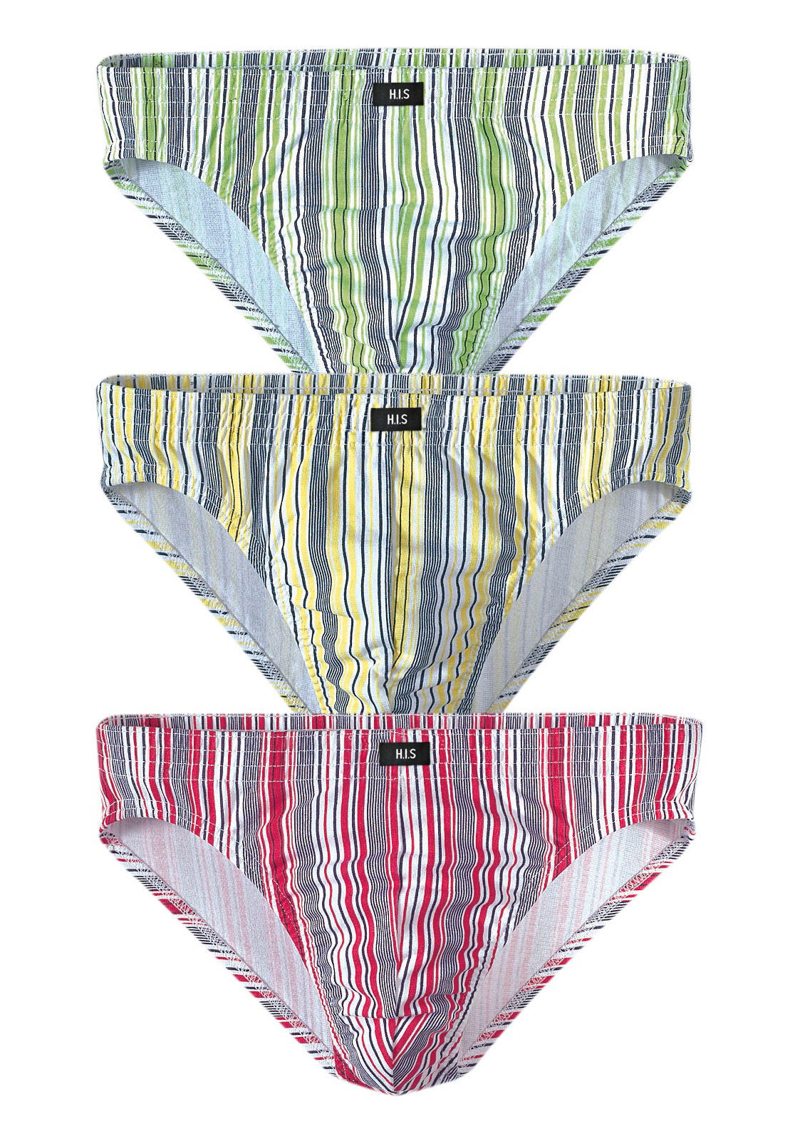 Image of H.I.S Slip "im modischen Streifen" Packung, 3 Stk.