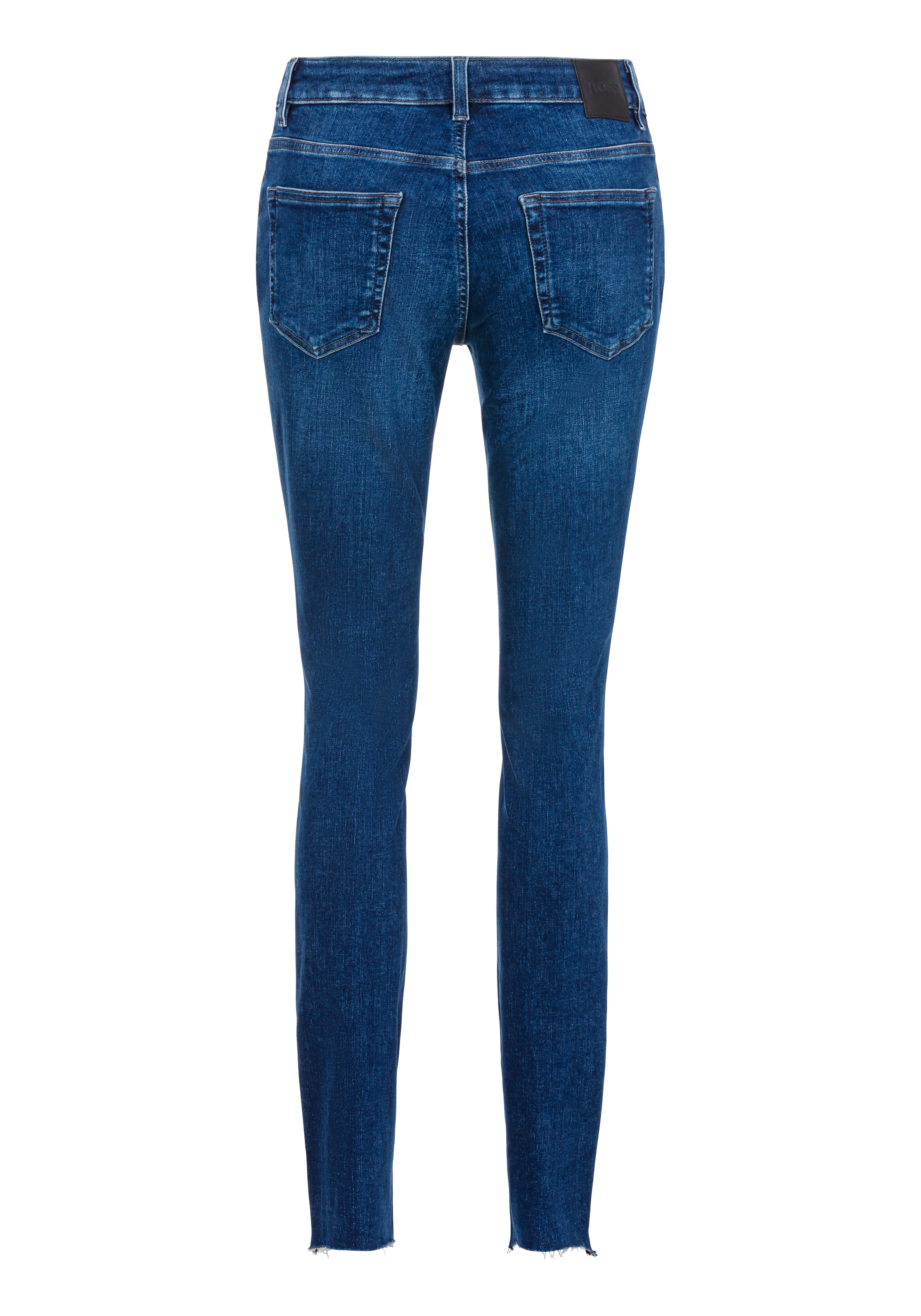 BOSS ORANGE Regular-fit-Jeans »Jackie Mid Rise, Mid Waist, Premium Damenmode«, mit Destroyed-Effekten