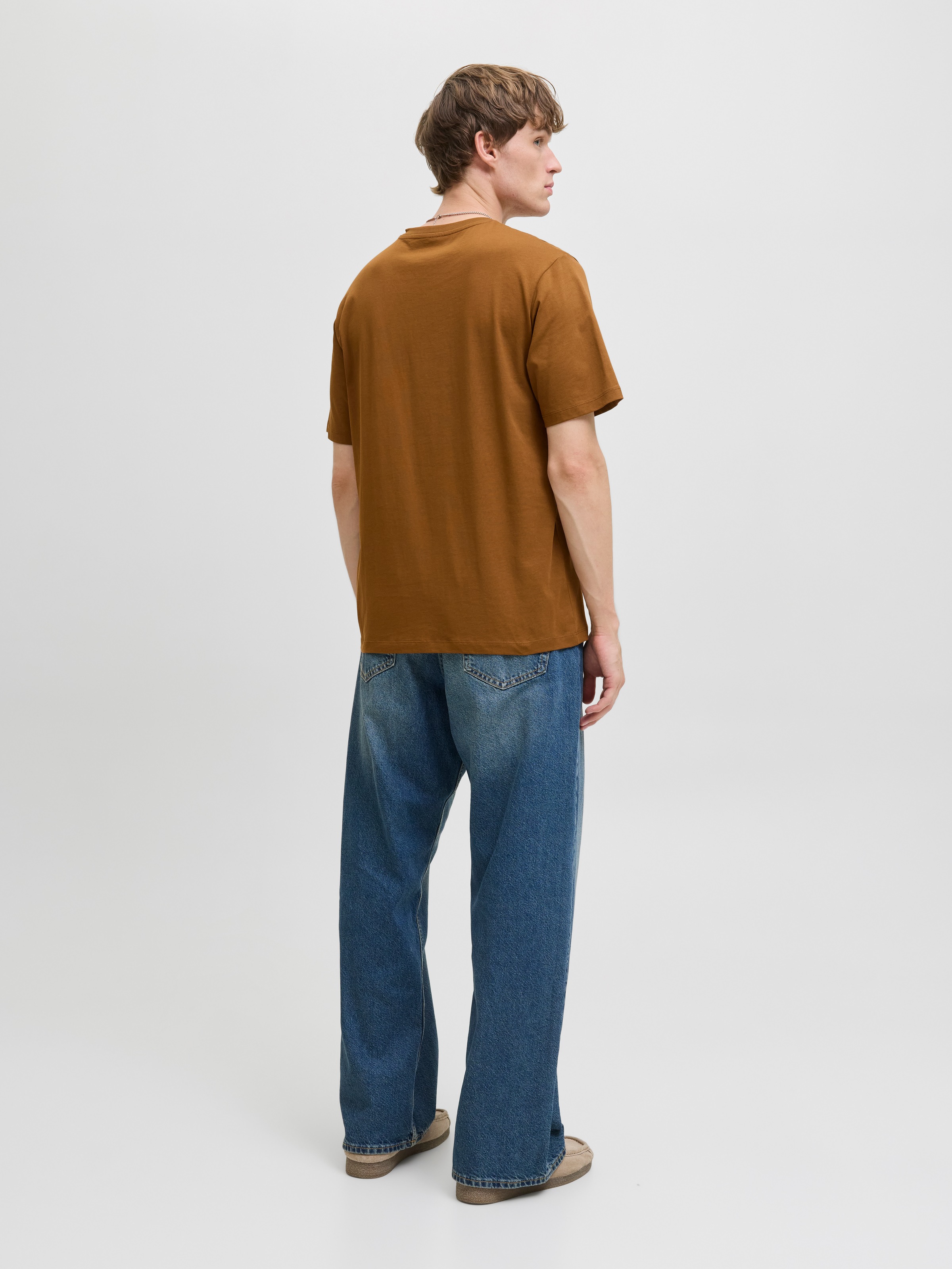 Jack & Jones Rundhalsshirt »JJELOGO TEE SS O-NECK 2 COL AW25 SN«