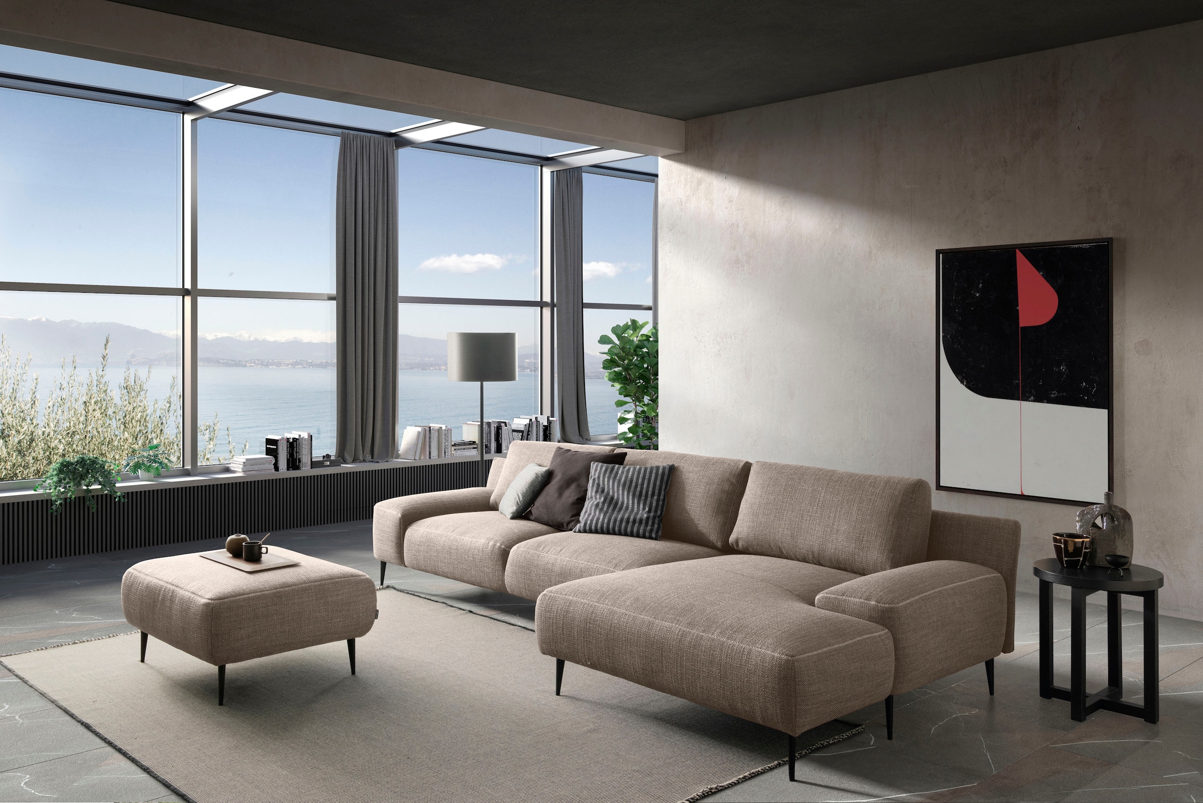 designwerk Ecksofa »Forma L-Form, zeitloses Designsofa mit aktuellem Fuss« in hochwertiger Verarbeitung & tollem Sitzkomfort