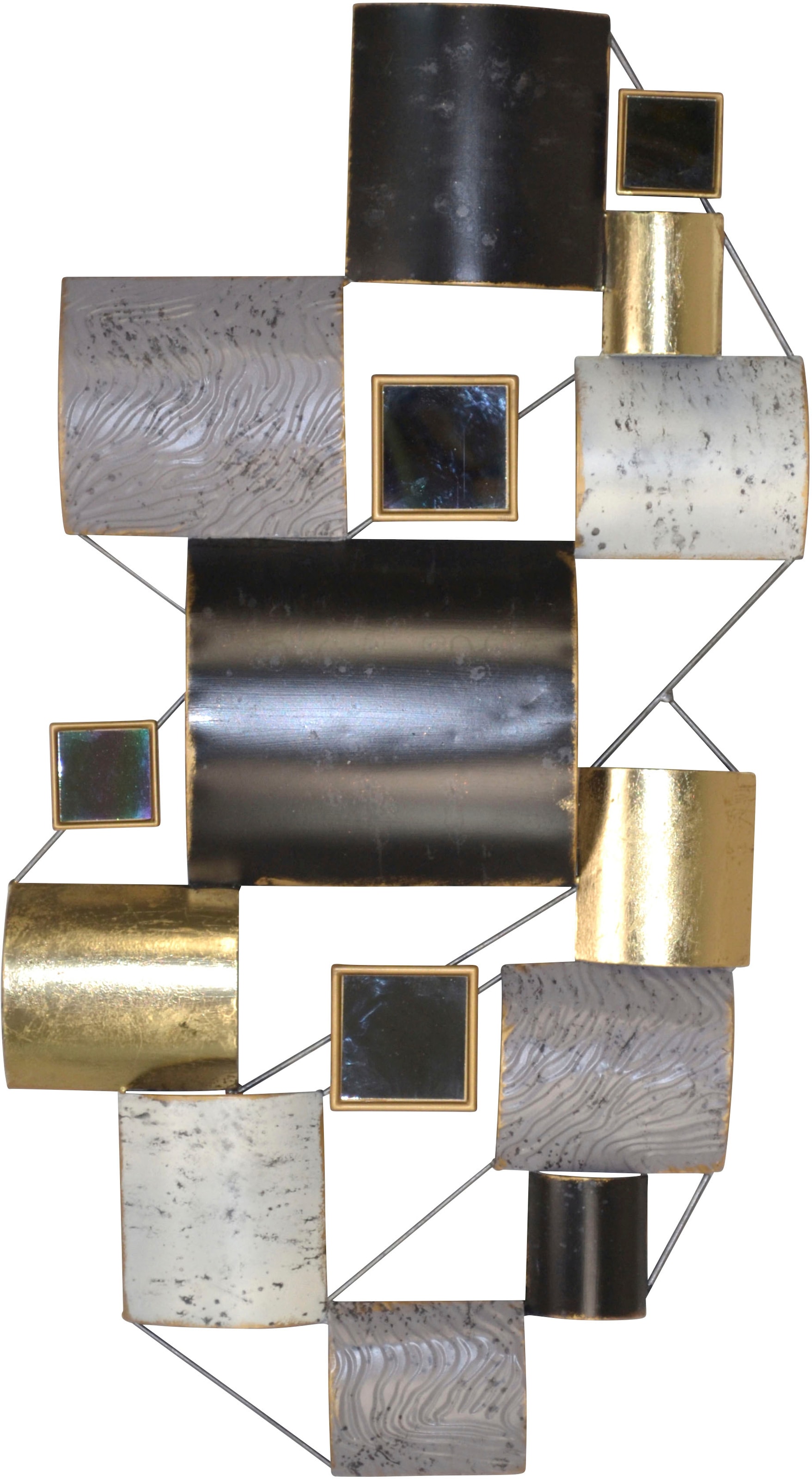 Image of HOFMANN LIVING AND MORE Wanddekoobjekt "Wanddekoration" Wandobjekt aus Metall, geometrische Formen