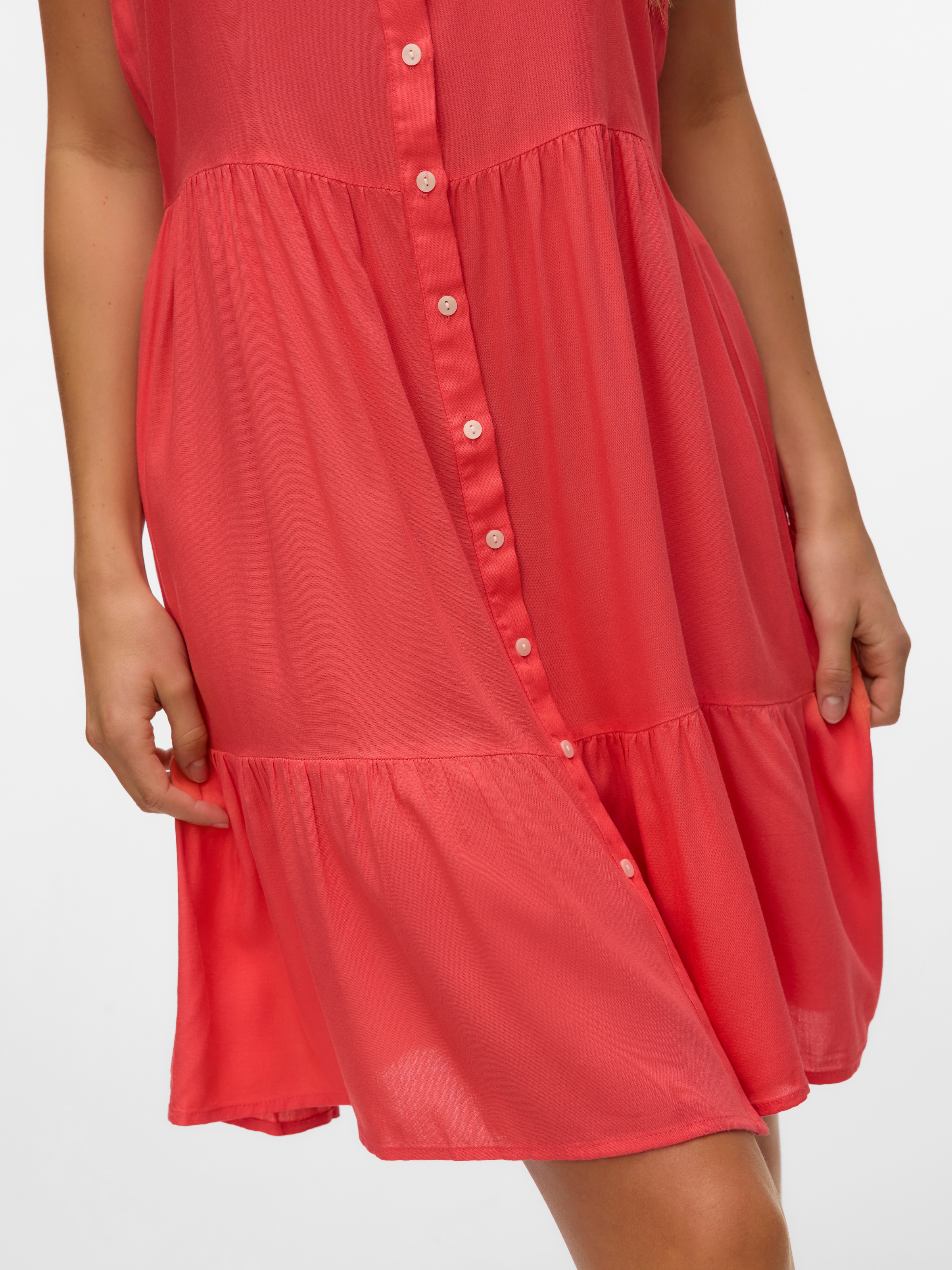 Vero Moda Trägerkleid »VMBUMPY SHORT SINGLET DRESS WVN GA NOOS«
