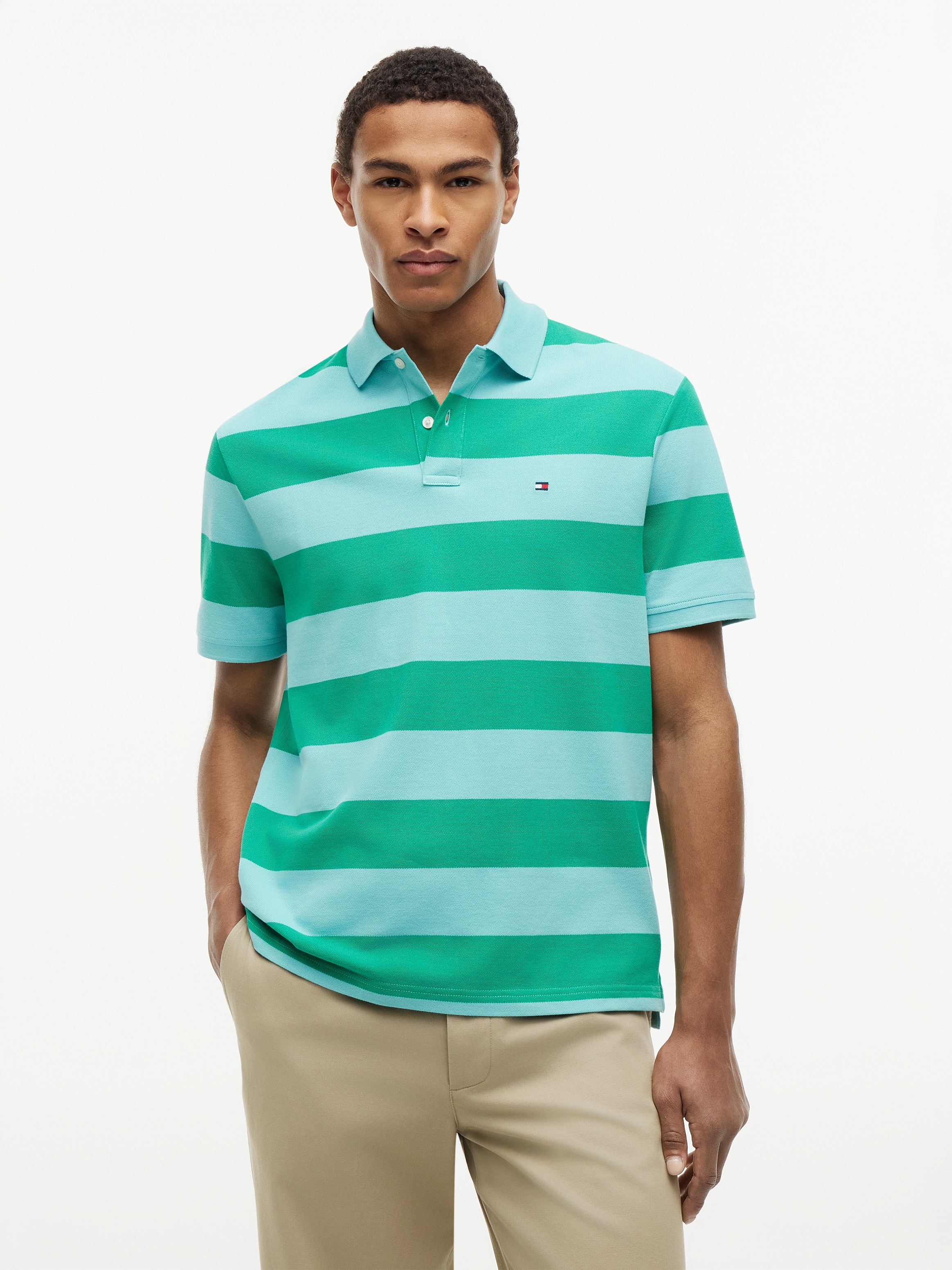 Image of Tommy Hilfiger Poloshirt "BLOCK STRIPE"