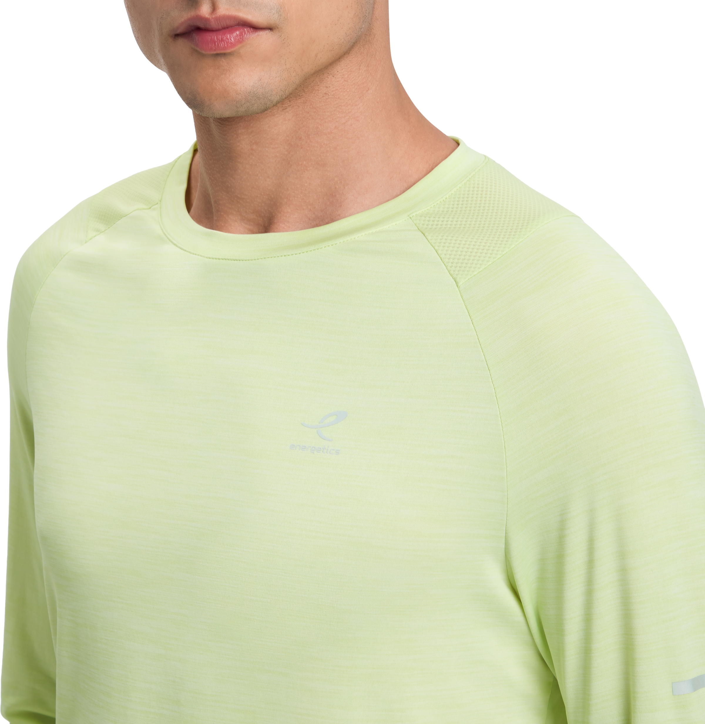 Energetics T-shirt de course »HE.-LANGARMSHIRT AILO LS M« avec inserts en mesh respirant
