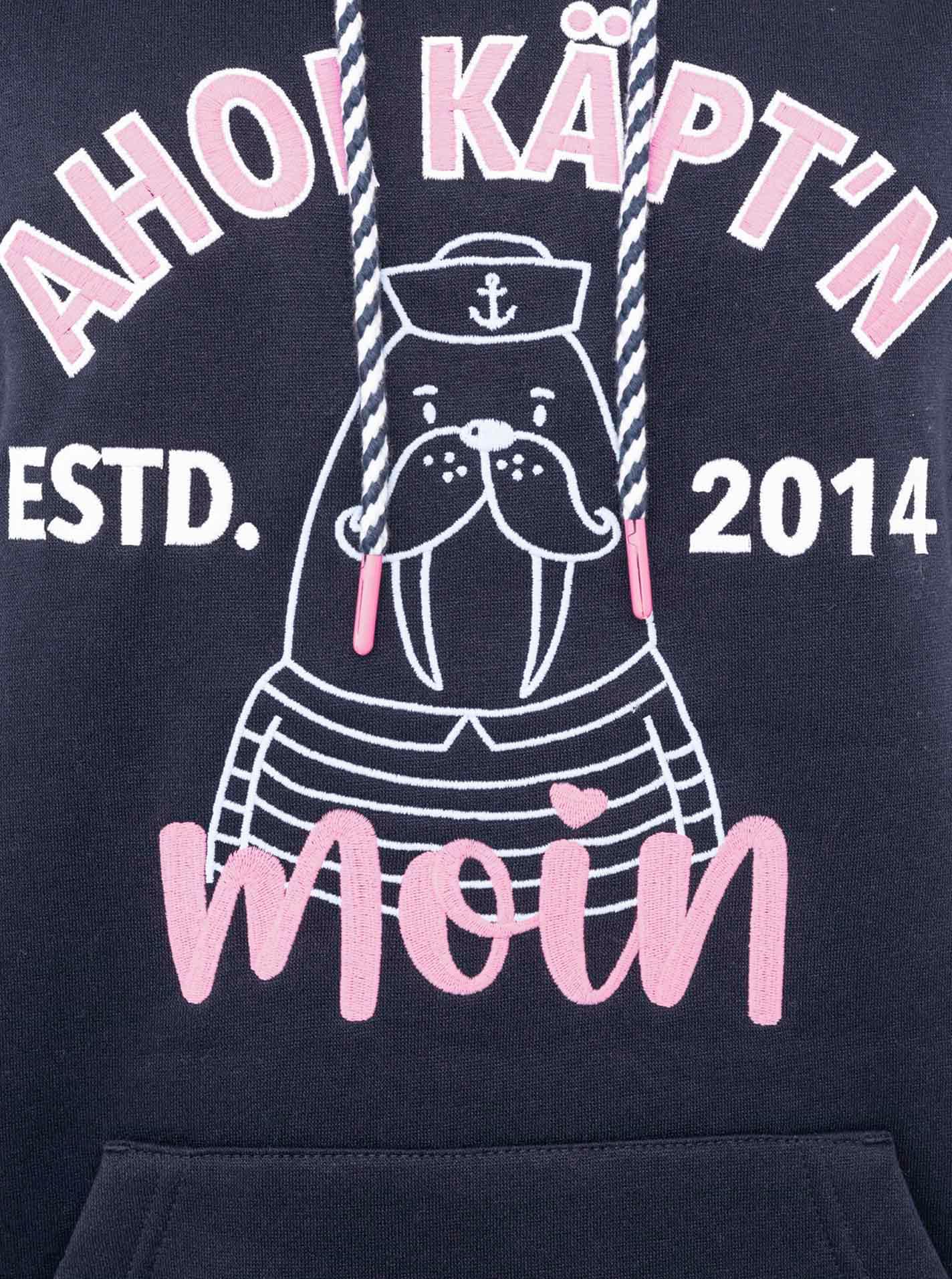 Zwillingsherz Hoodie »"Ahoi Käpt´n"«, Mini-Me,mit süssem Seehund mit Kapitänsmütze und Kängurutasche
