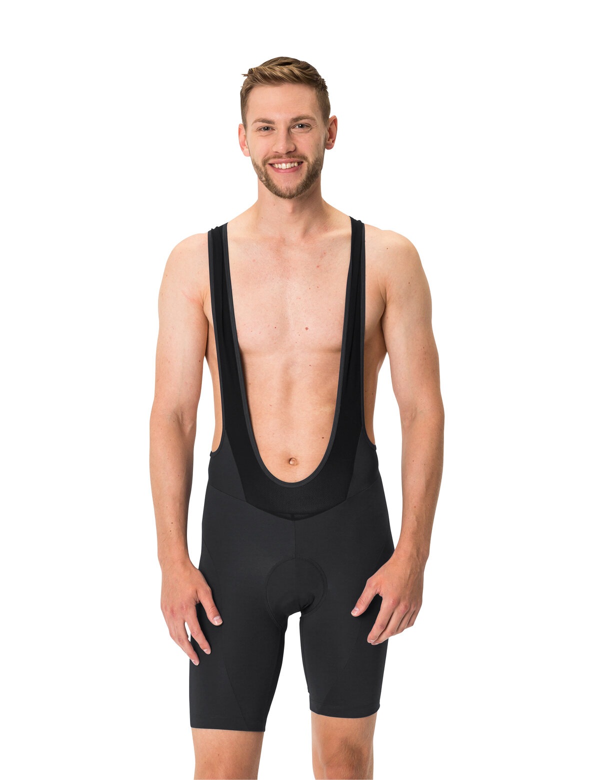 Image of VAUDE Fahrradhose "MENS ACTIVE BIB PANTS" für Radsport entwickelt, mit Reissverschluss, elastisches Material