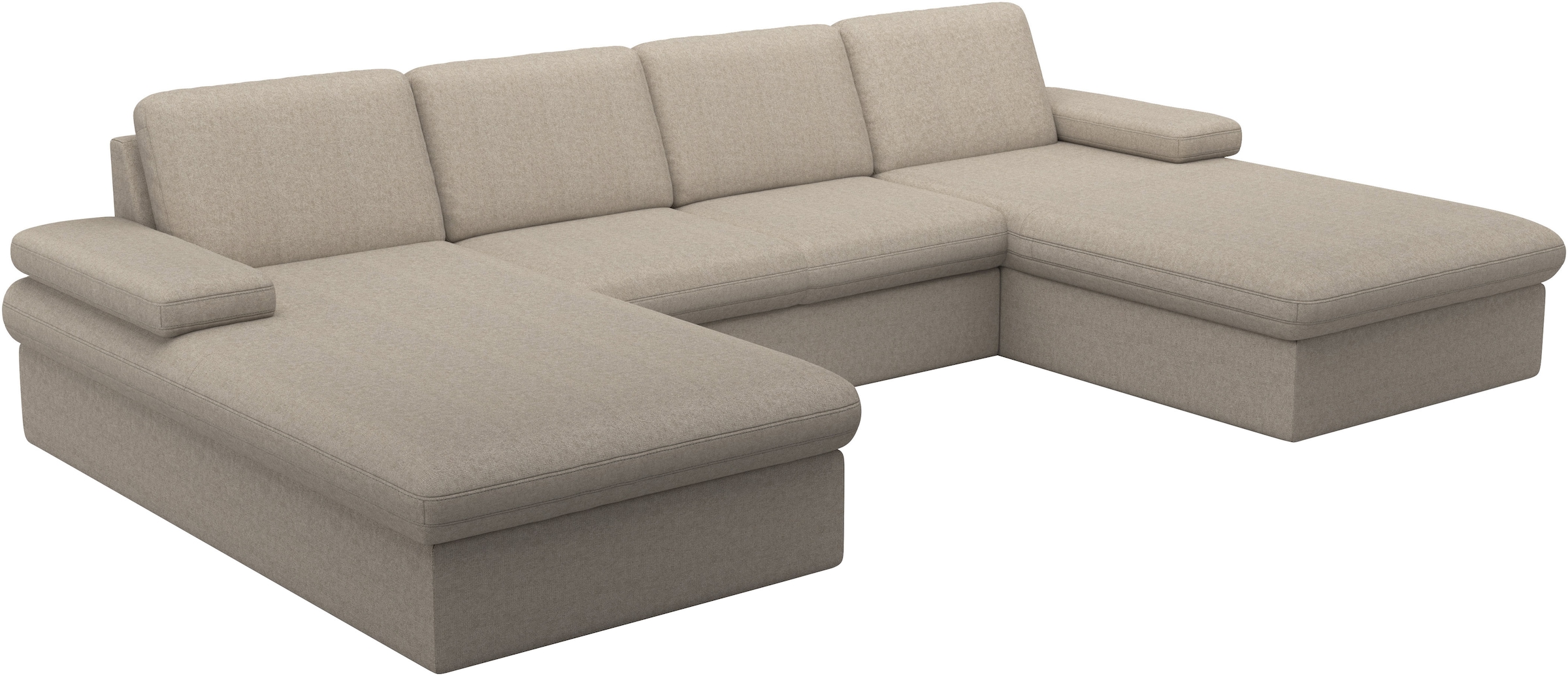 sit&more Paysage de salon »Moreno U-Form, B: 309 cm« mit Armteilverstellung, optional Bettfunktion