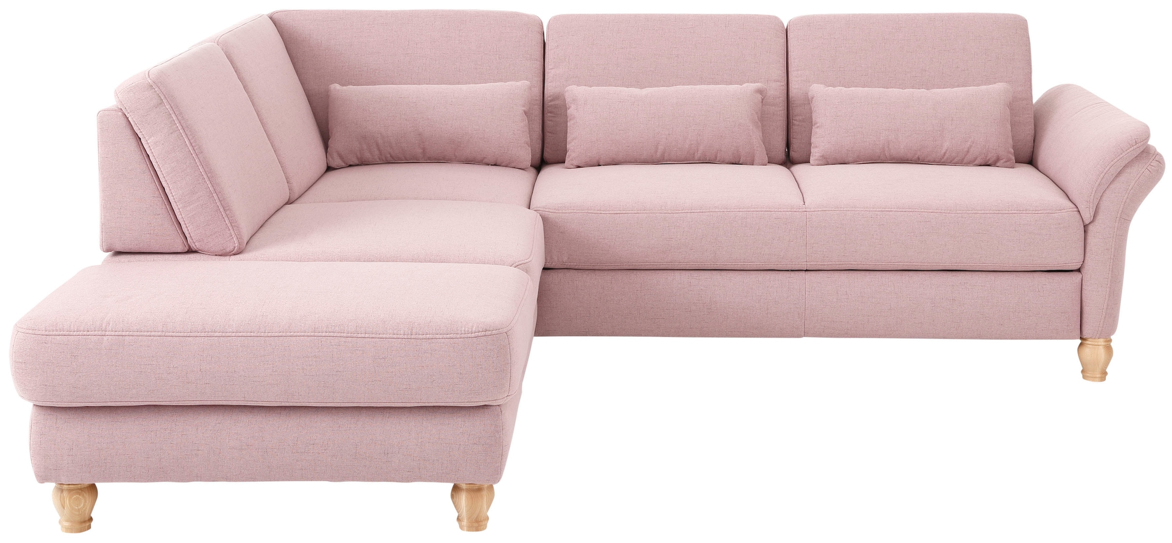 Home affaire Ecksofa »Palace L-Form« incl. Sitztiefenverstellung, wahlweise mit Bettfunktion und Stauraum