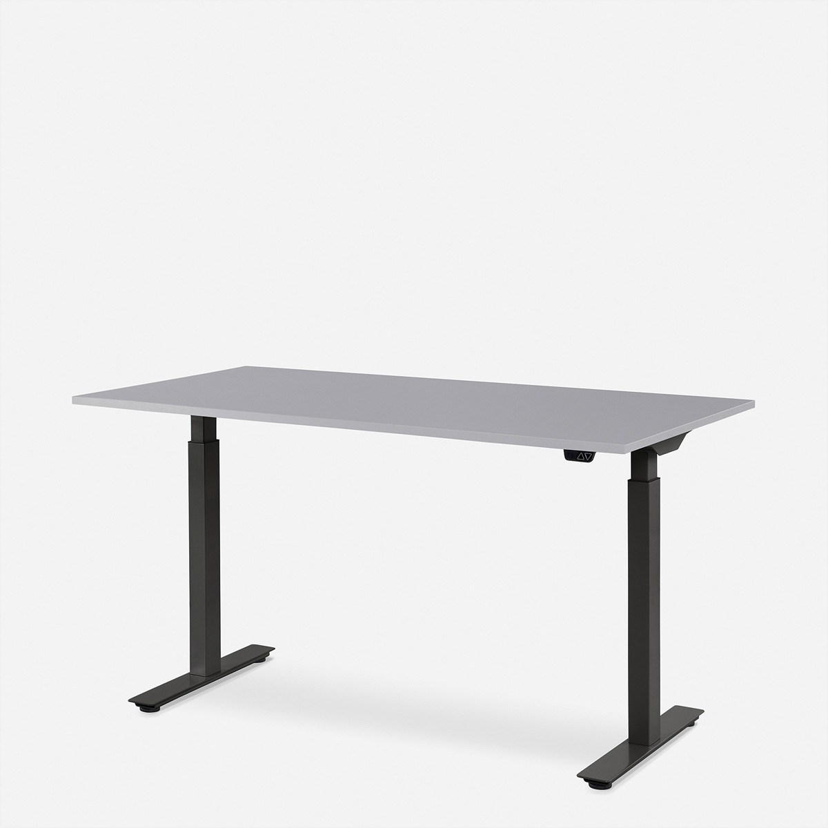 Schreibtische »WRK21 Schreibtisch Smart 140 x 80 cm, Höhenverstellbar, Grau Uni / Schwarz«