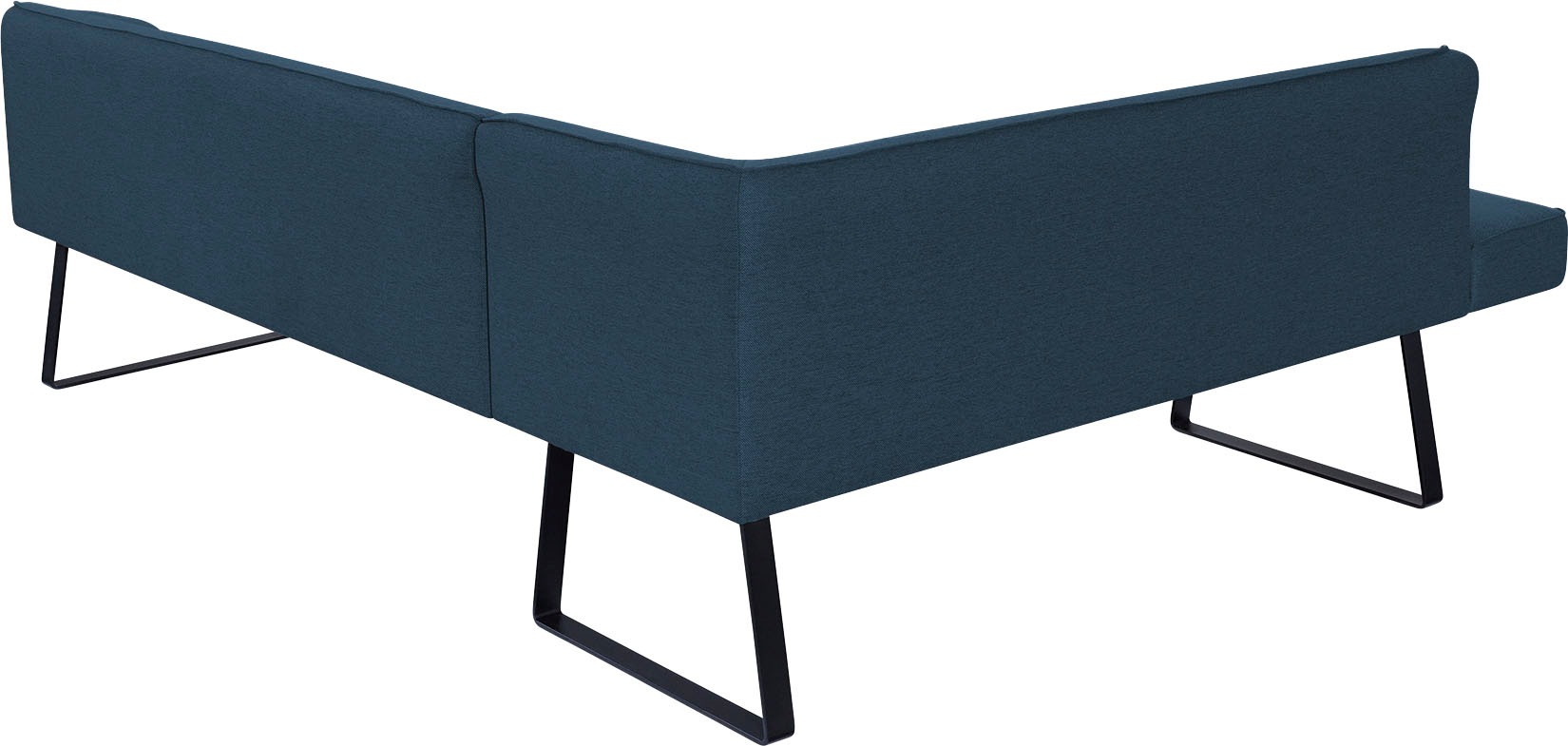 exxpo - sofa fashion Eckbank »Americano«, mit Keder und Metallfüssen, Bezug in verschiedenen Qualitäten