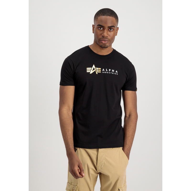 Alpha Industries , T-Shirt »Alpha Label T-Shirt FP« , schwarz , XS , Grammatur: 160 g/m²