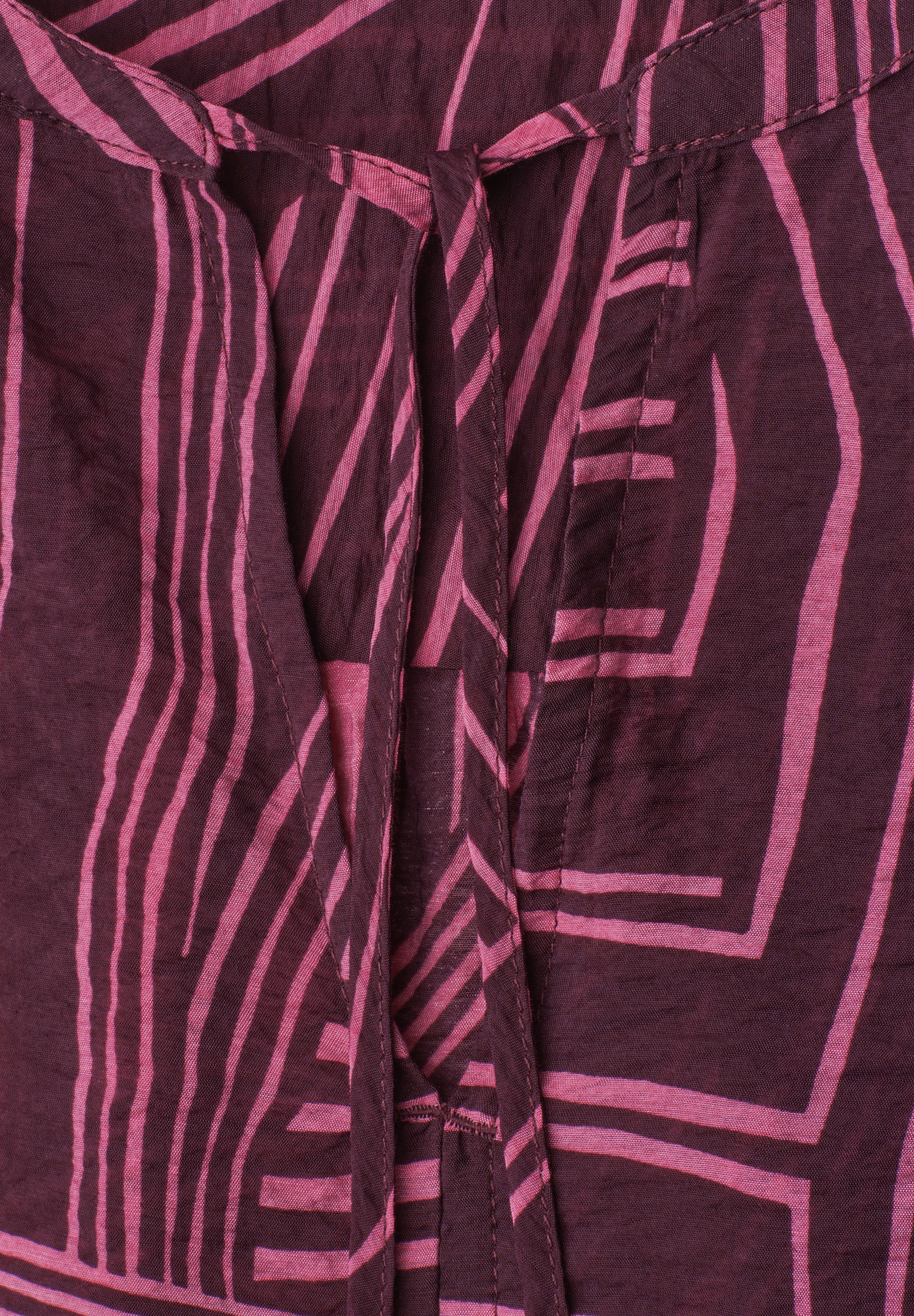 STREET ONE Blouse à manches courtes Blouse d'été tunique manches courtes avec motif graphique