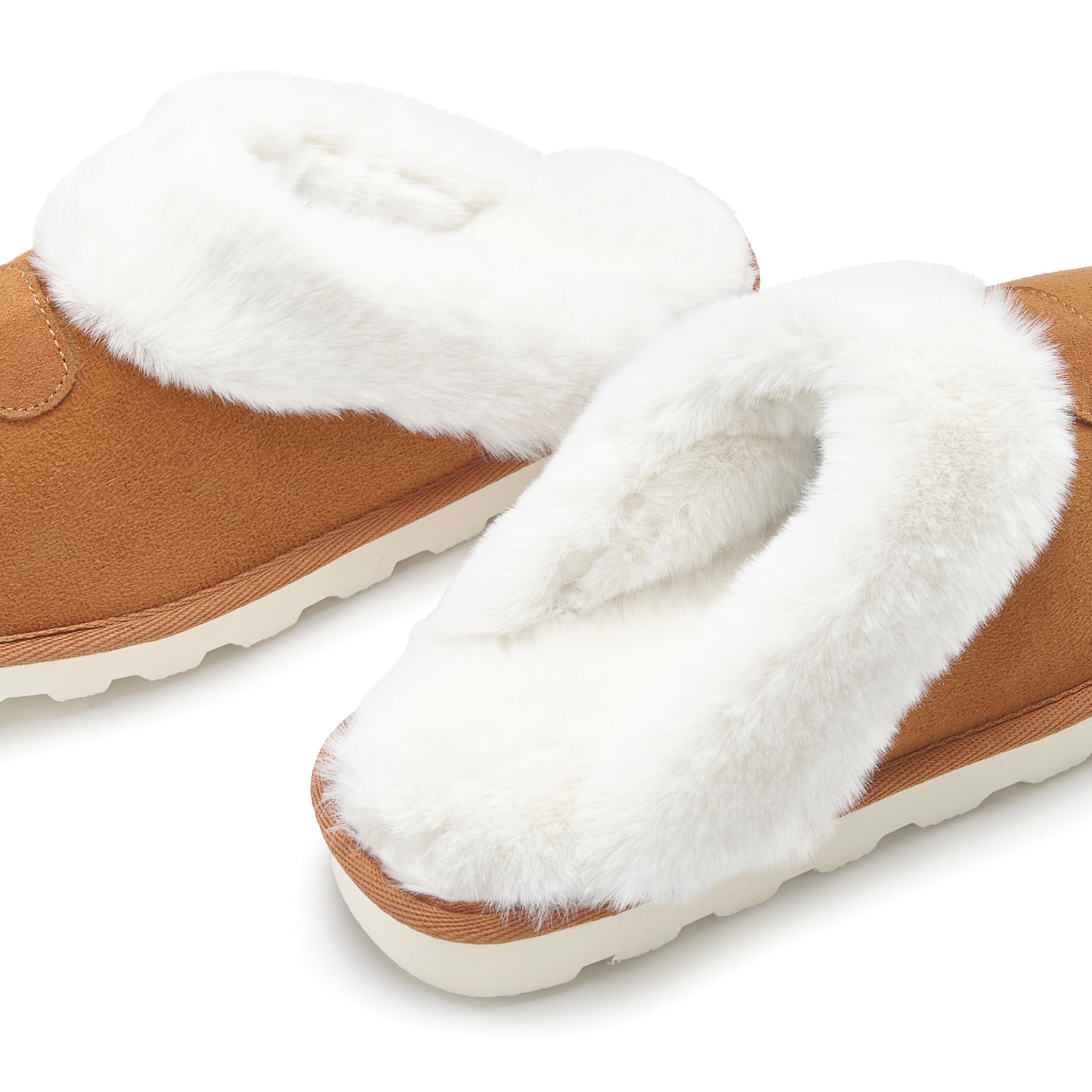 Vivance Dreams by Lascana Pantolette »Plüsch Hausschuh, Pantoffeln, Clogs, Schlappen, Hausschuh,«  mit Warmfutter VEGAN