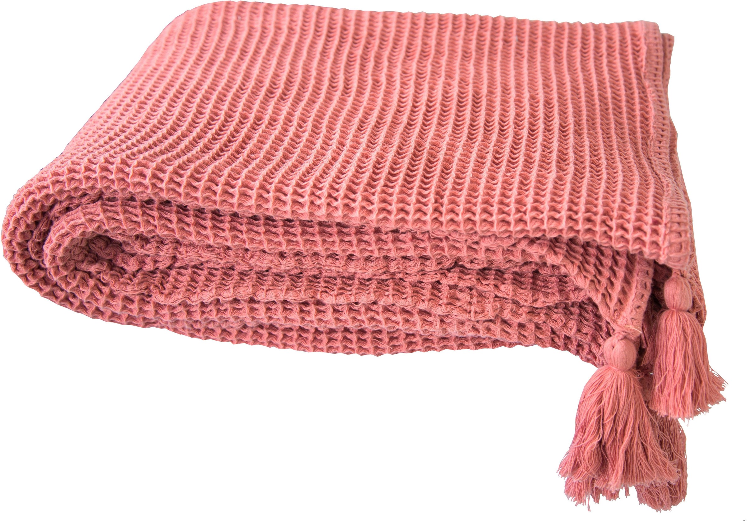 Image of TOM TAILOR Plaid »Honeycomb«, mit Quasten, Kuscheldecke bei Ackermann Versand Schweiz