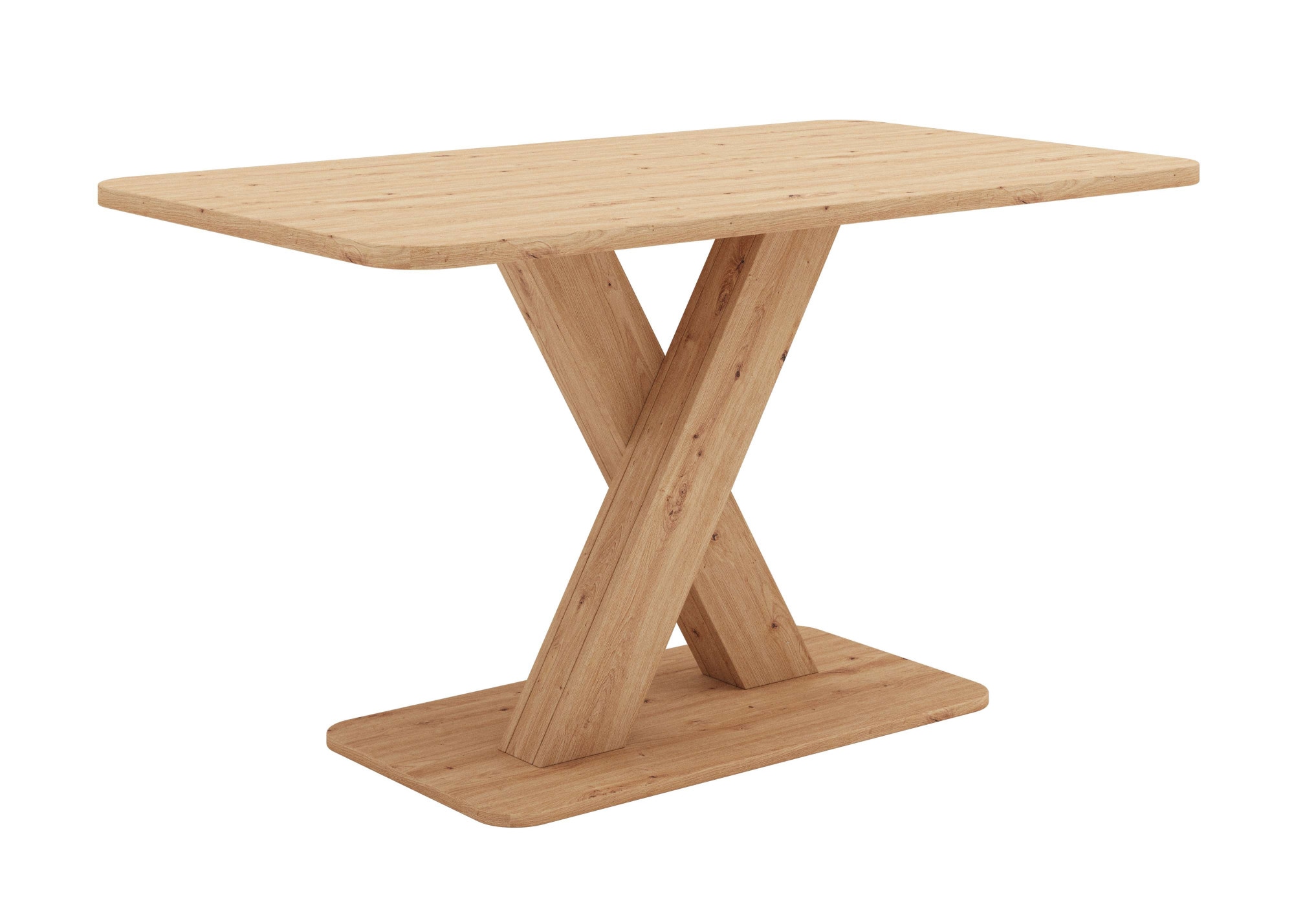Image of Home affaire Esstisch "Miles Tisch, Esszimmertisch, Küchentisch" 1 Stk. tlg. Esstisch mit X Gestell und Bodenplatte. Breite 137 cm, fix Tisch