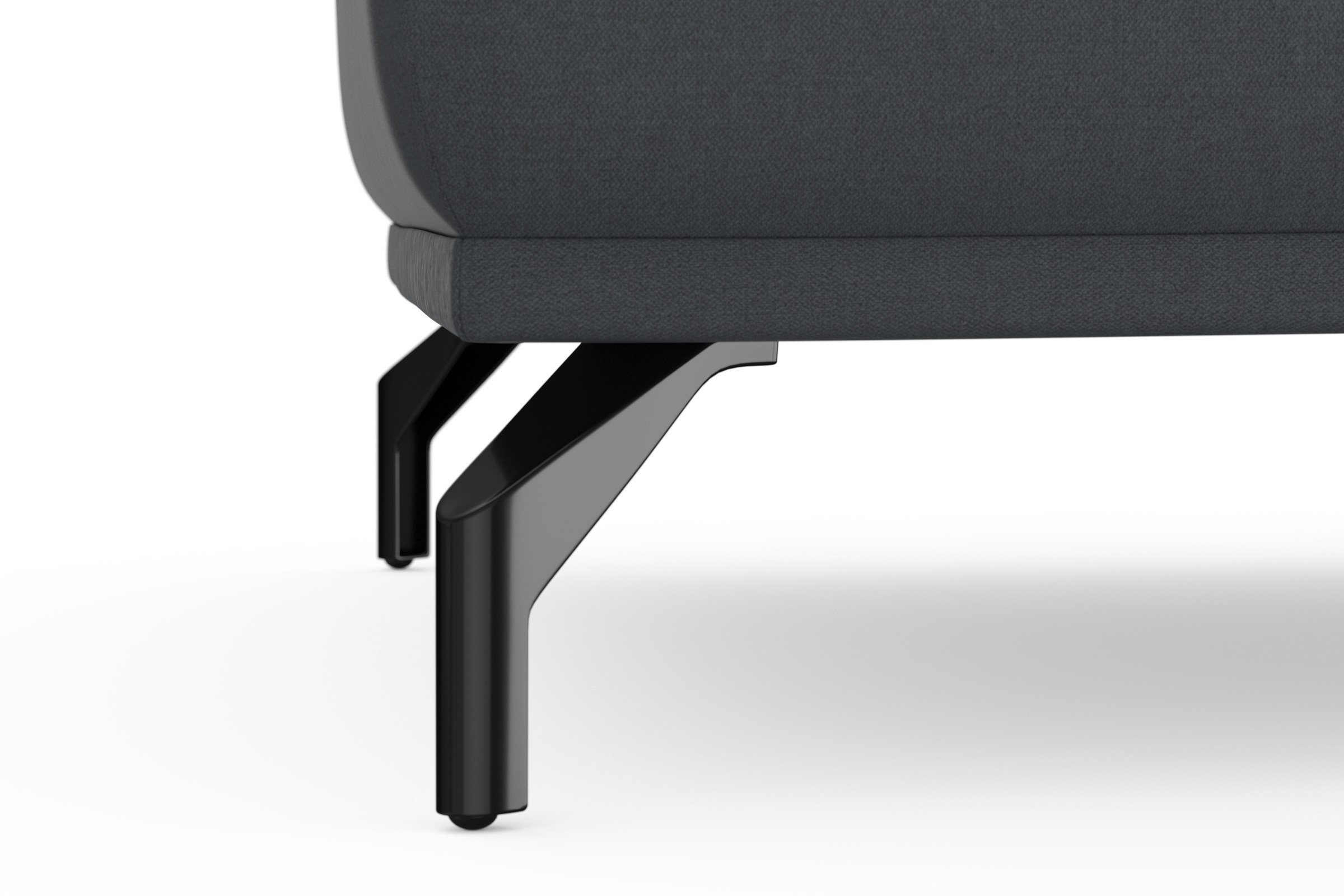 sit&more Hocker »Bailando«, mit Federkern und schwarzen, matten Metallfüssen