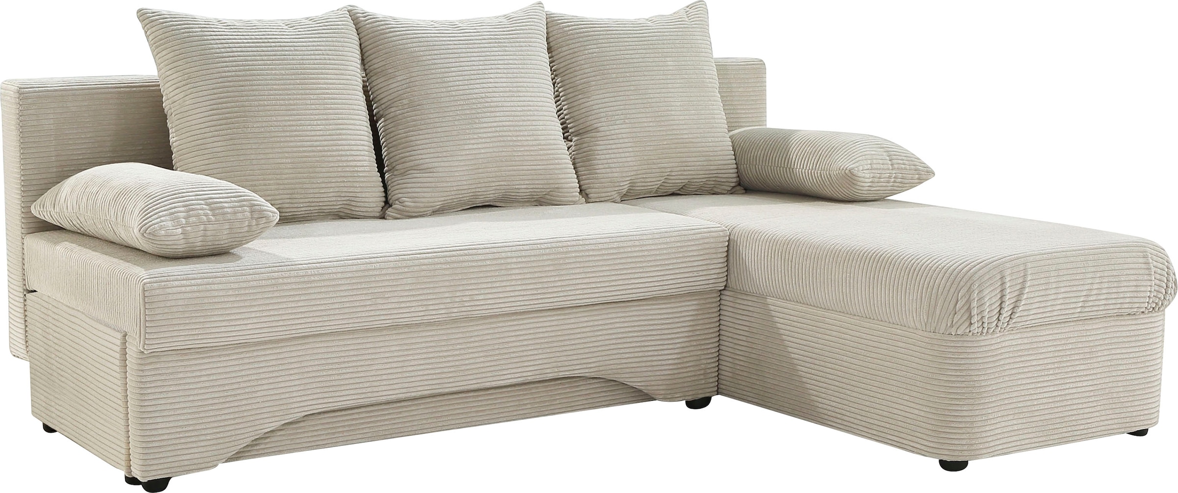 Jockenhöfer Gruppe Ecksofa »L-Form, B: 191 cm« mit Bettfunktion & Bettkasten