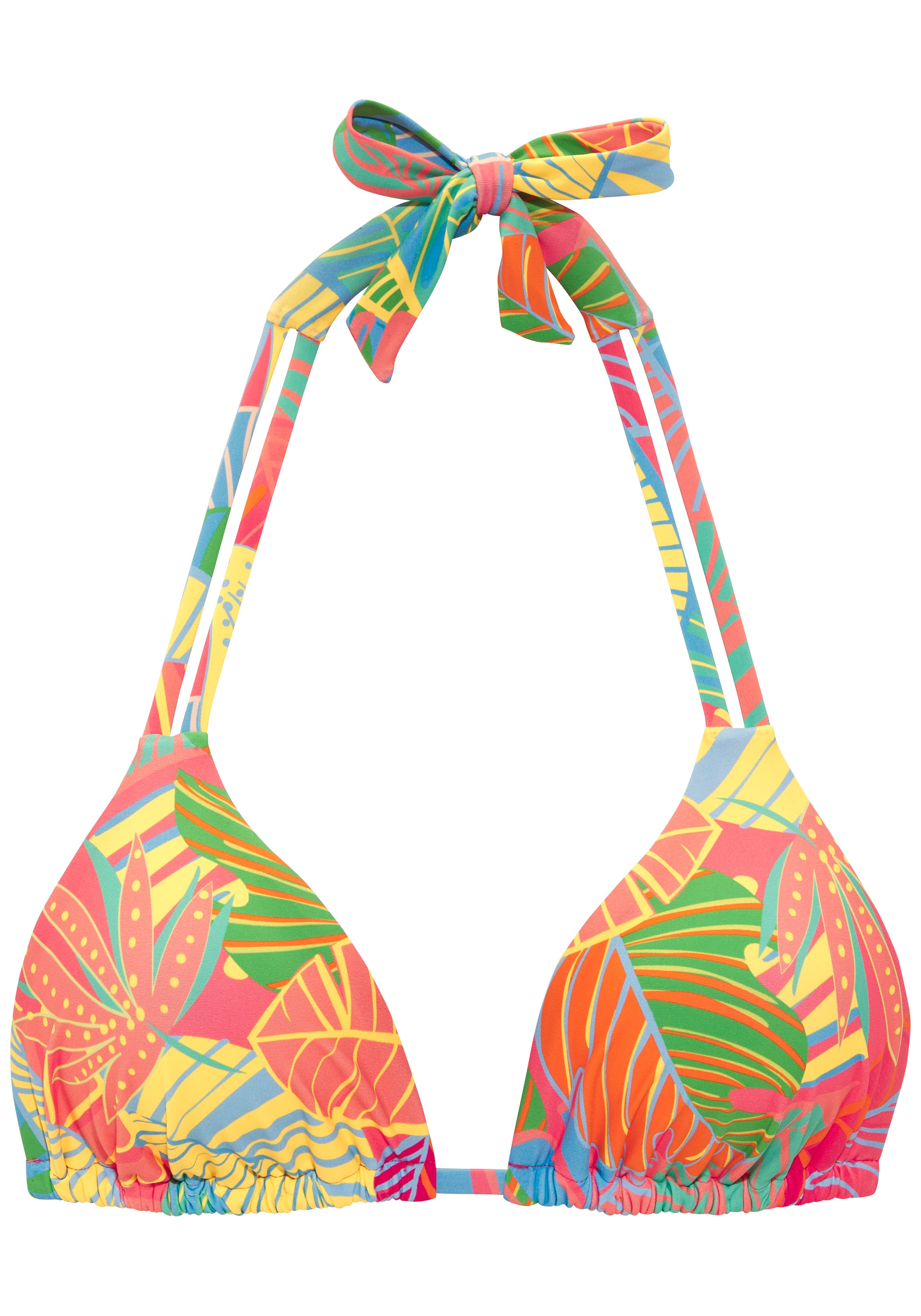 Image of s.Oliver Triangel-Bikini-Top "Yana" mit stylischem Blätterdruck