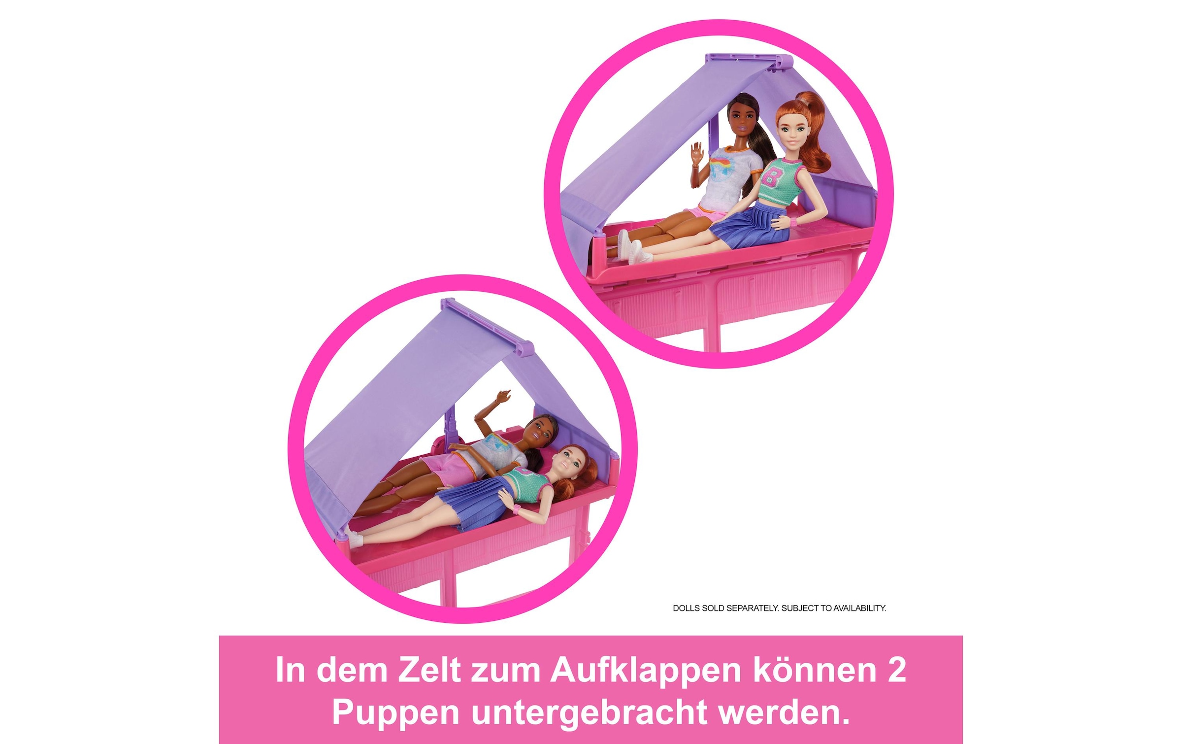 Barbie Spielwelt »Super Abenteuer-Camper Spielset mit Dachzelt«