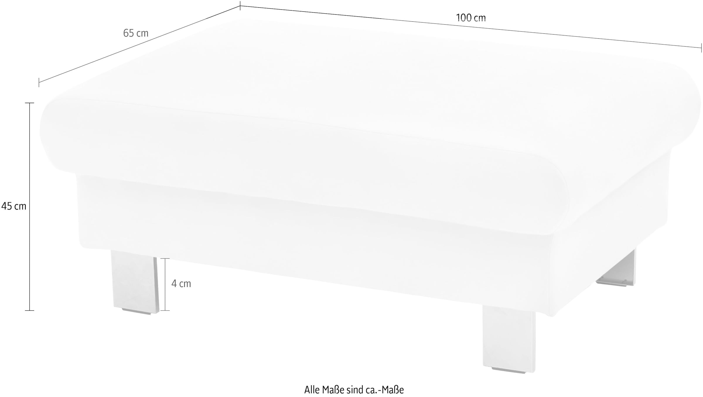 COTTA Hocker »Komaris, B: 100 cm« individuell zu kombinieren
