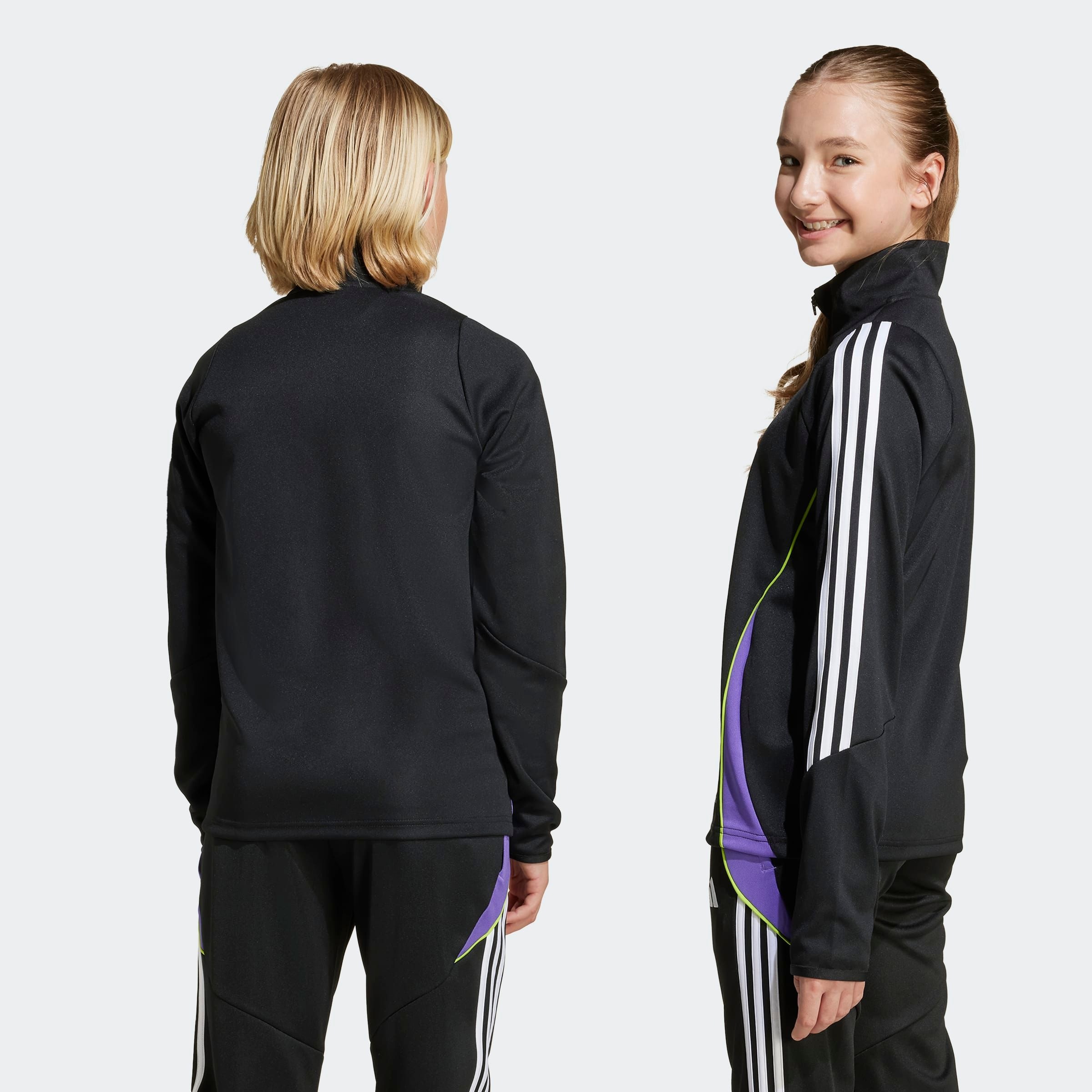 adidas Performance T-shirt d'entraînement »TIRO 24 KIDS TRAININGSOBERTEIL« schmaler Schnitt, mit Reissverschluss, atmungsaktiv