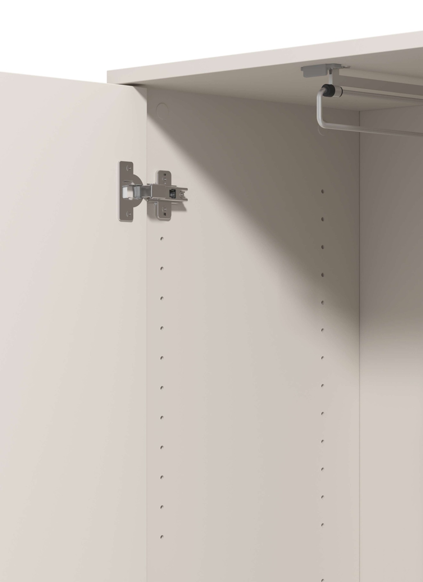 Home affaire Garderobenschrank »Arran, Stauraumschrank, Flurschrank, ausziehbare Kleiderstange« Spiegeltür, zwei Regale. Gesamtbreite 54,5 cm