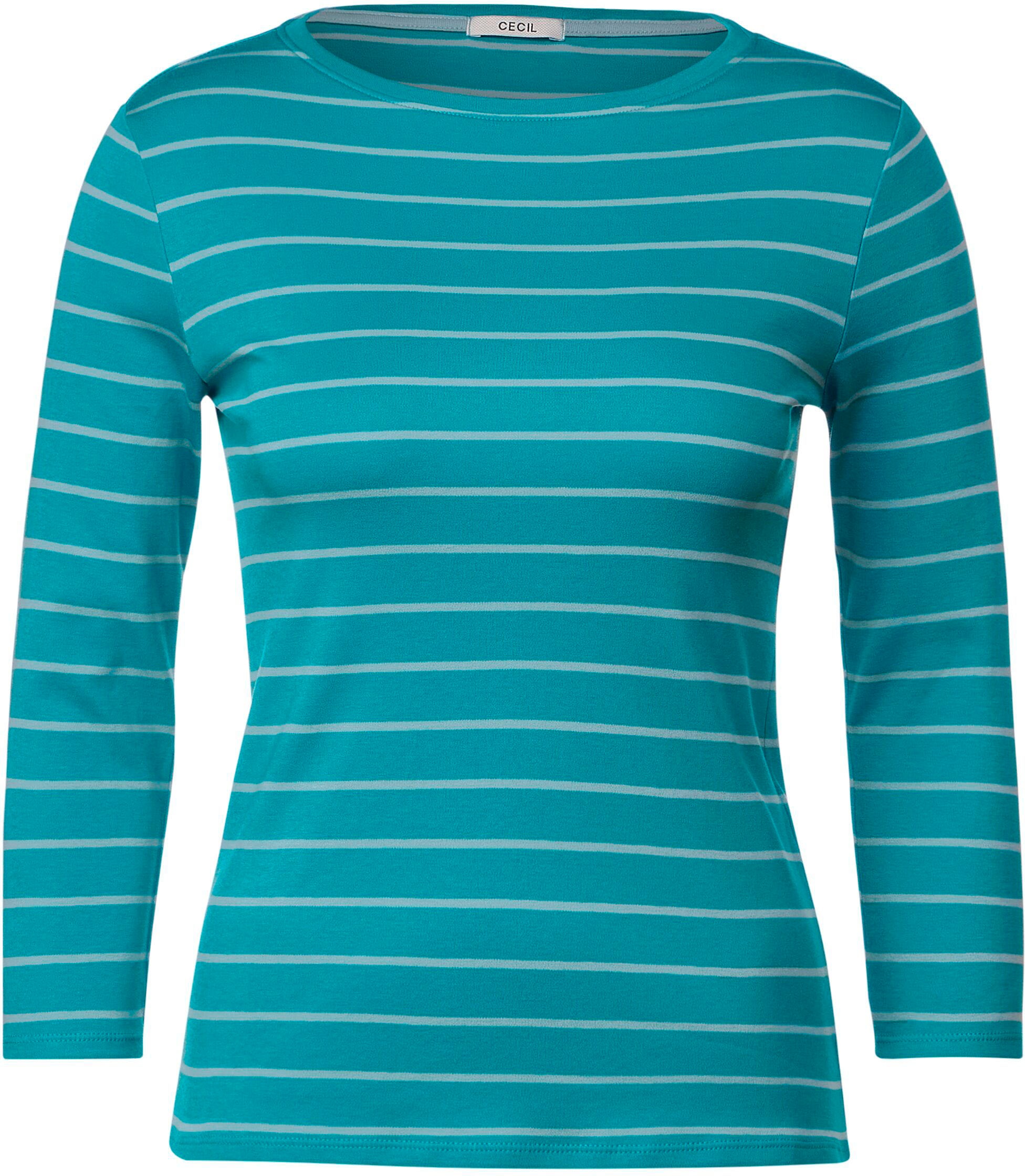 ♕ Cecil 3/4-Arm-Shirt »Basic Streifenshirt«, mit 3/4-langen Ärmeln  versandkostenfrei auf