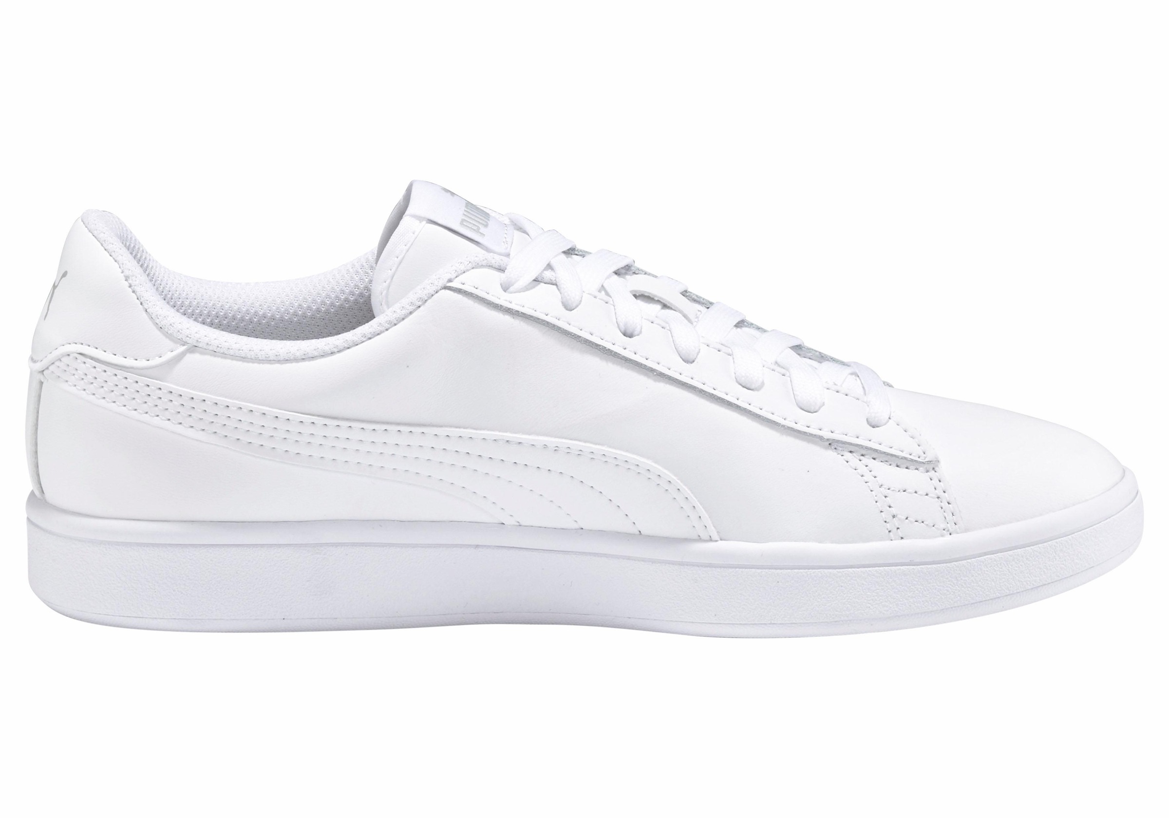 PUMA Sneakers »SMASH V2 L«  atmungsaktives Obermaterial aus Leder und Synthetik, Schnürung