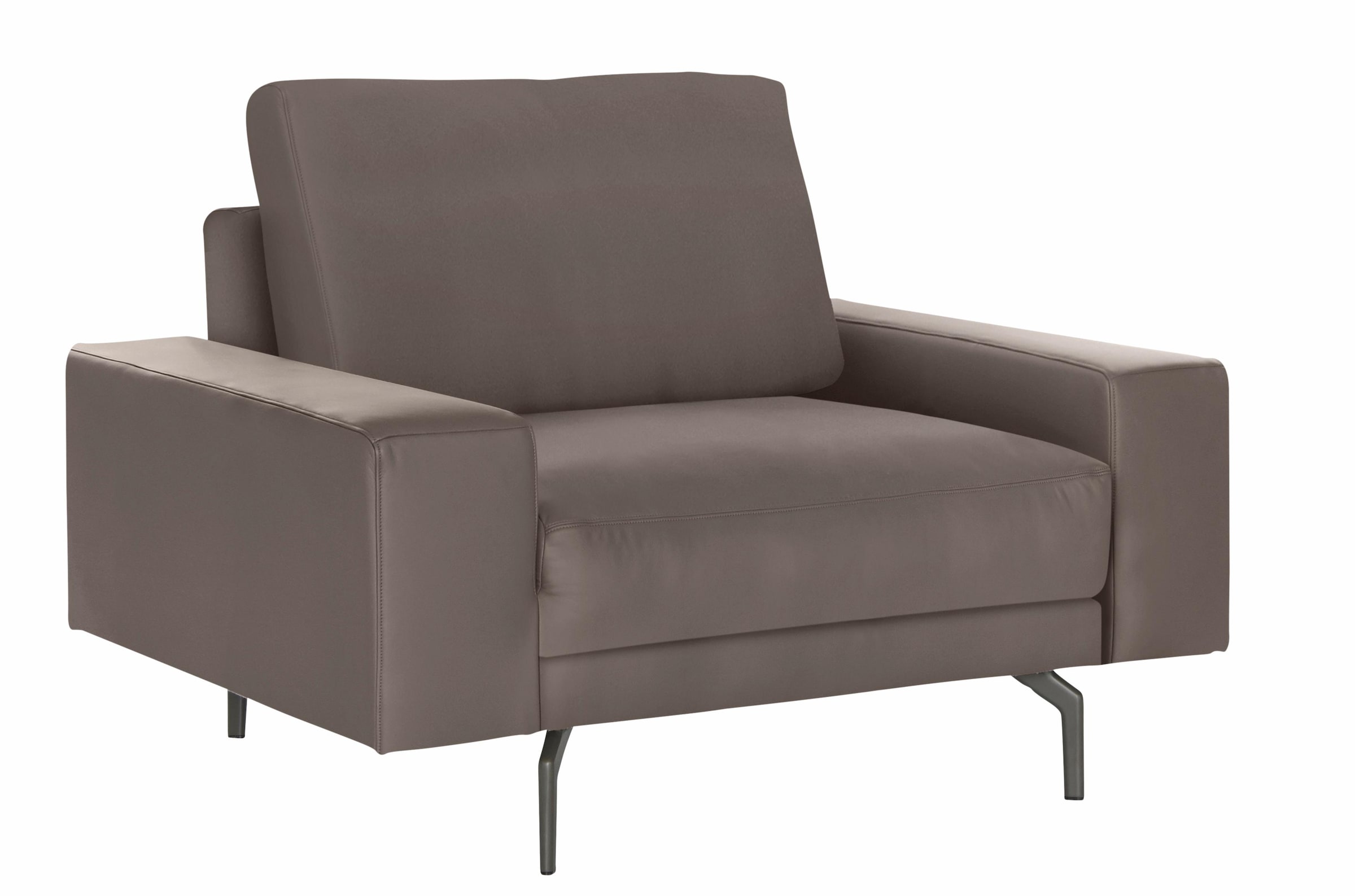 Image of Creation BY ROLF BENZ Sessel "CR.450, Designsessel, Loungesessel" Armlehne breit niedrig, Alugussfüsse in umbragrau, Breite 120 cm