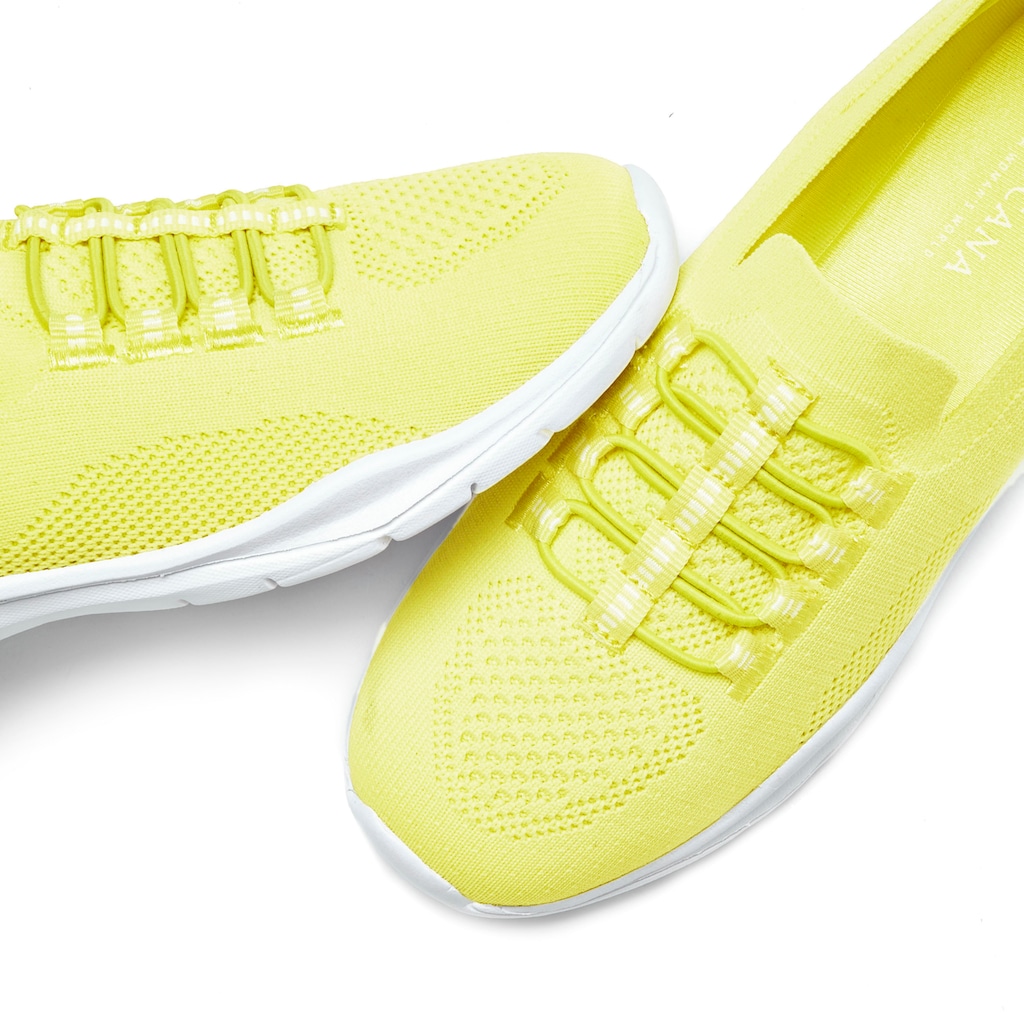 LASCANA Sneaker, Slipper bequem zum Reinschlüpfen aus leichtem Meshmaterial VEGAN