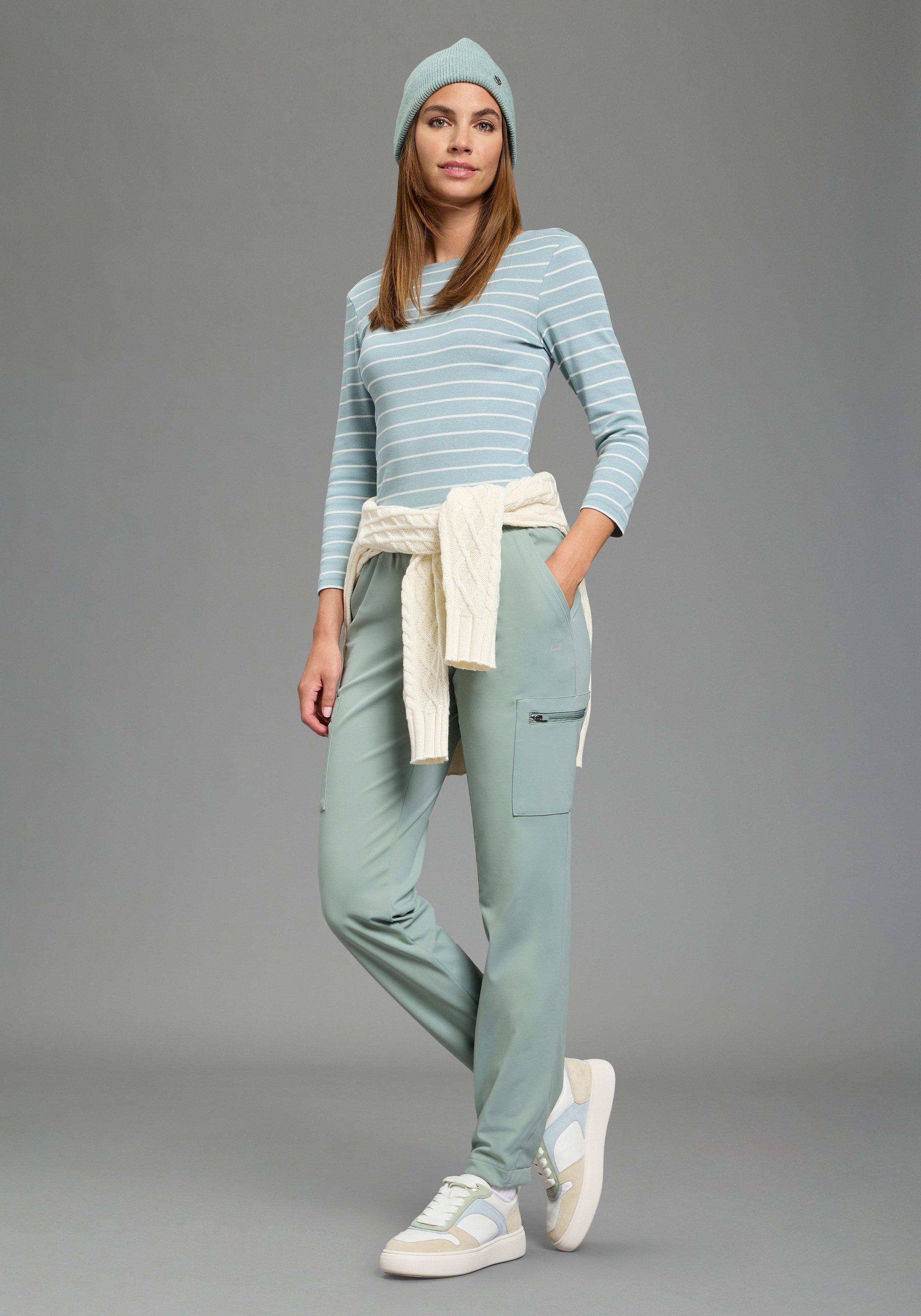 Ocean Sportswear Pantalon fonctionnel  - Pantalon de randonnée avec poches cargo pratiques et largeur d'ourlet réglable