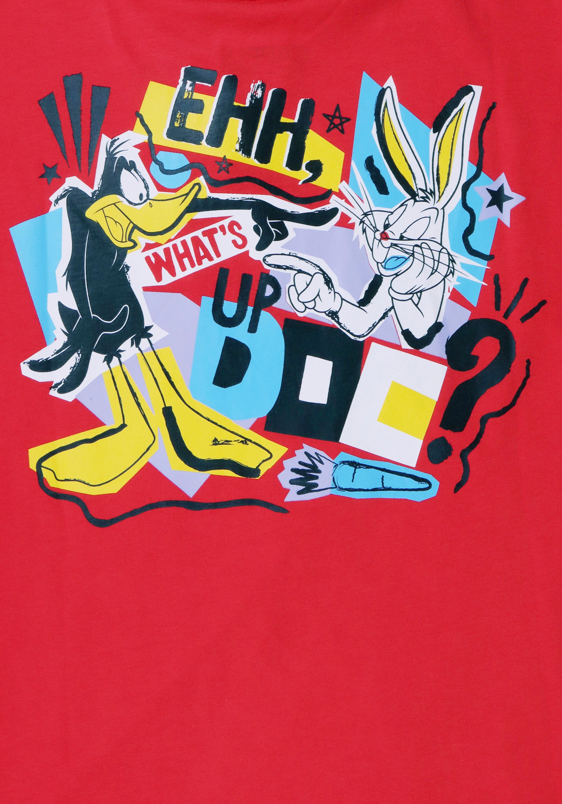 Capelli New York T-Shirt, mit Comic-Motiv Duffy Duck mit Bugs Bunny